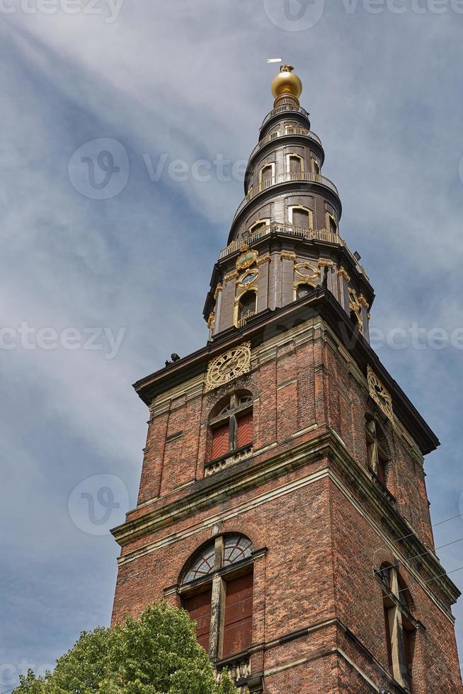 Detail of the Church of Our Saviour in Copenhagen, Denmark photo