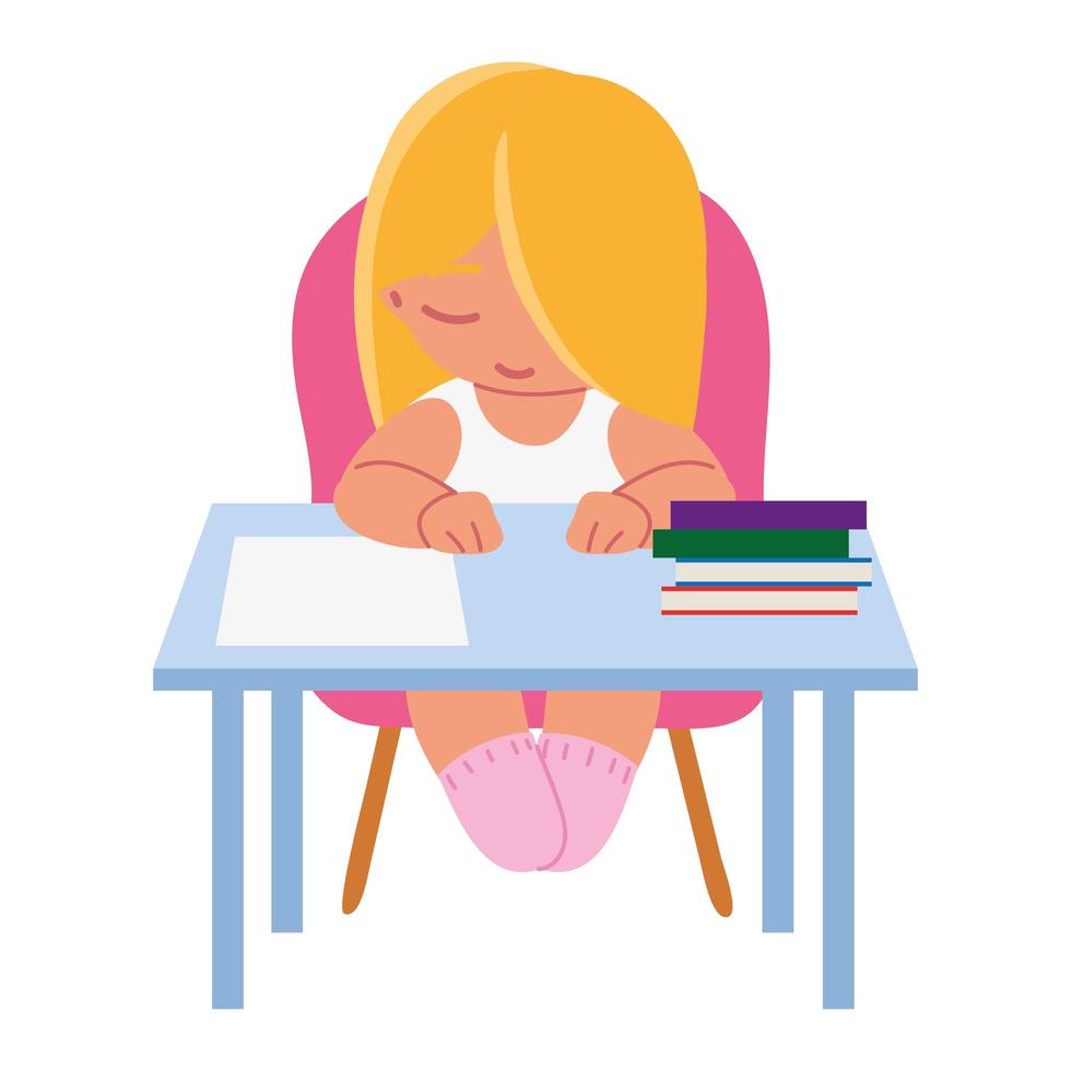 student girl character vector
