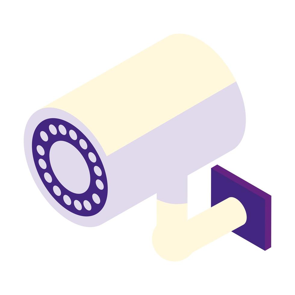 surveillance camera isometric vector