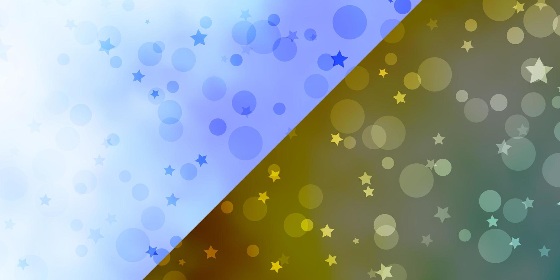 vector de fondo con círculos estrellas ilustración colorida con puntos degradados diseño de estrellas para fabricantes de telas de papel tapiz