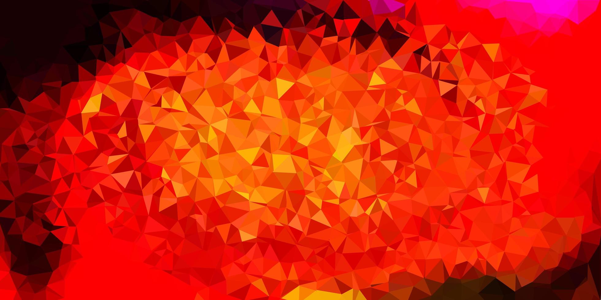 Dark red vector triangle mosaic background