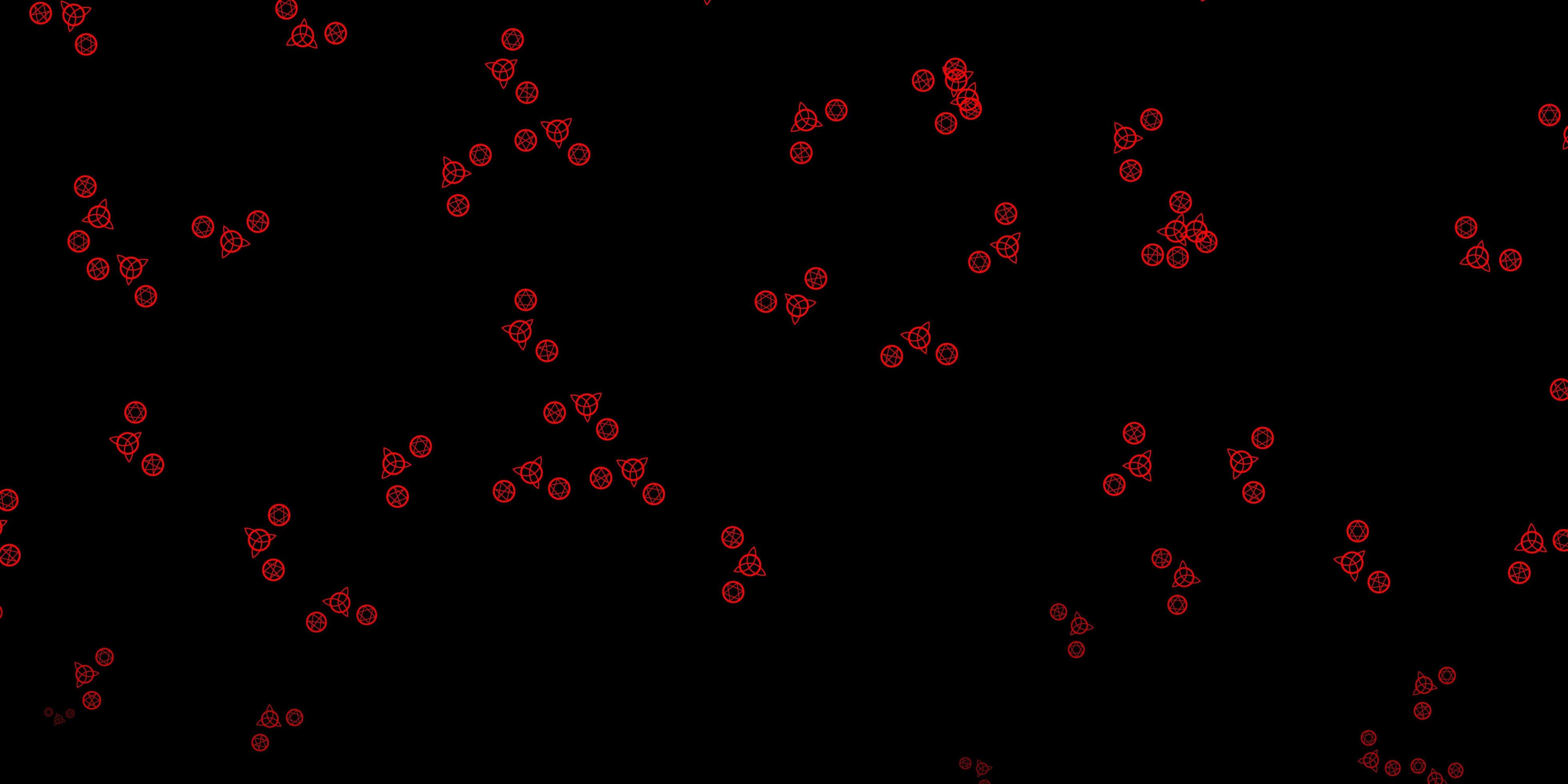 Dark Red vector pattern with magic elements 2624321 Vector Art at Vecteezy