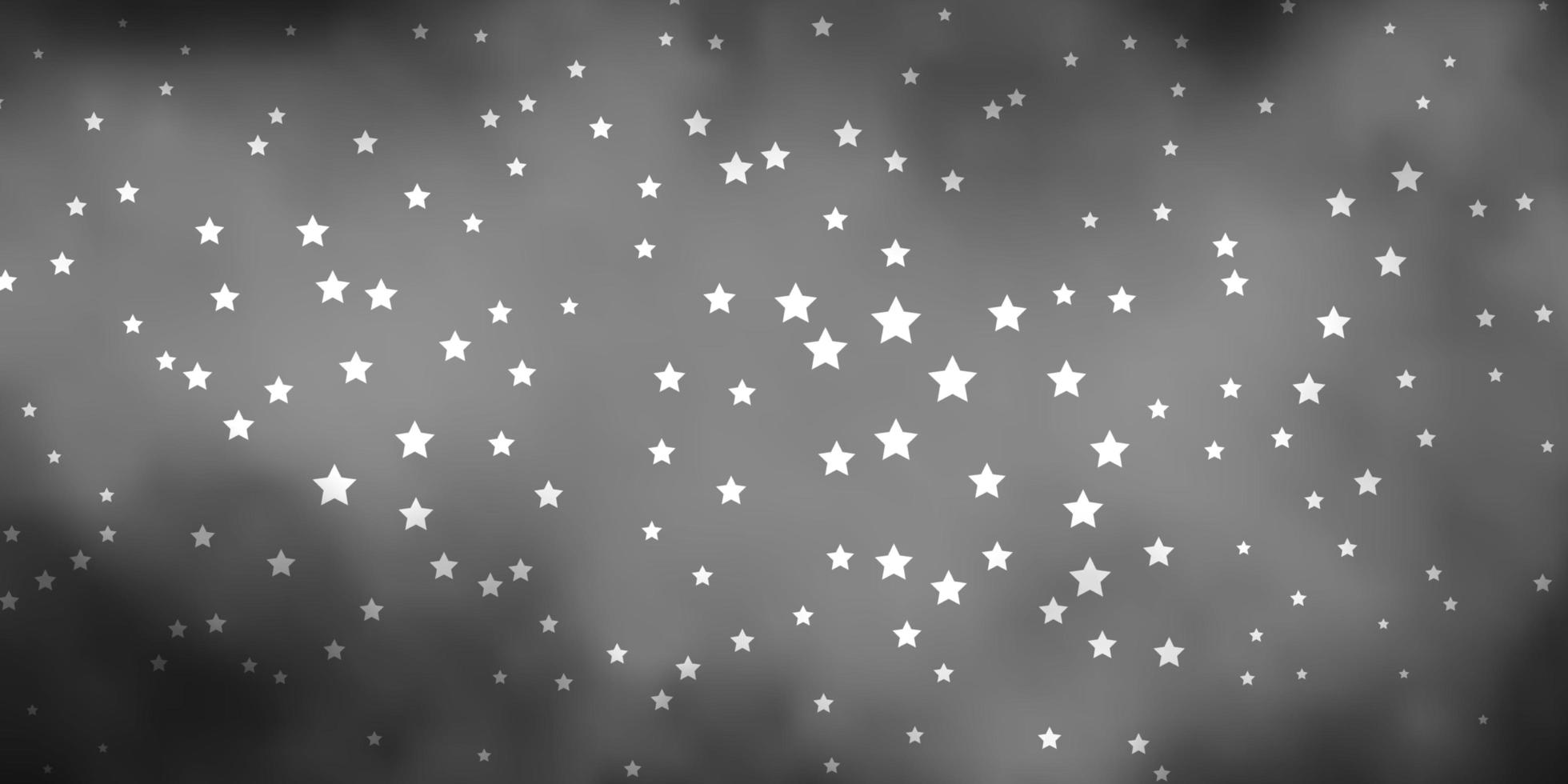 Plantilla de vector gris oscuro con estrellas de neón ilustración colorida en estilo abstracto con diseño de estrellas de degradado para la promoción de su negocio