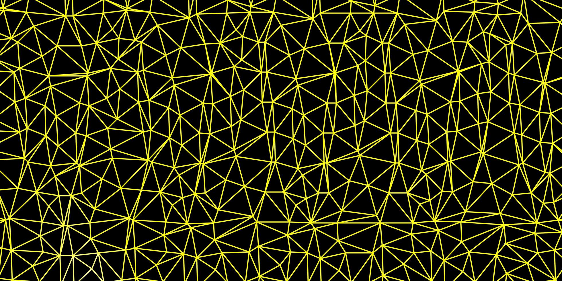 Light yellow vector triangle mosaic wallpaper