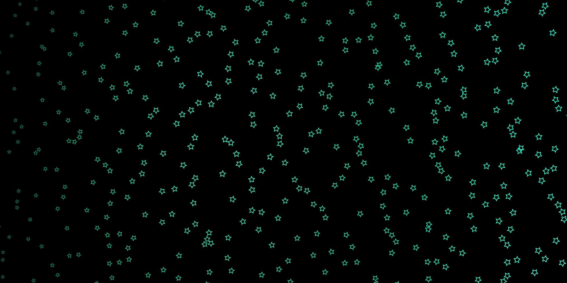 textura de vector verde oscuro con hermosas estrellas ilustración colorida en estilo abstracto con patrón de estrellas degradado para páginas de destino de sitios web