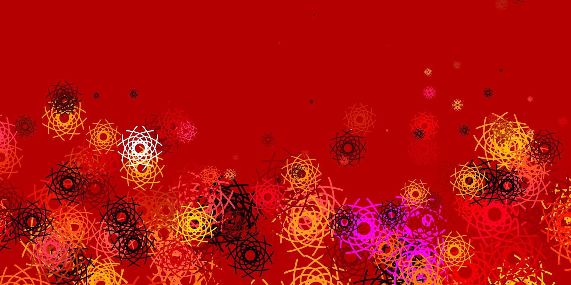 Light Red Yellow vector background with random forms