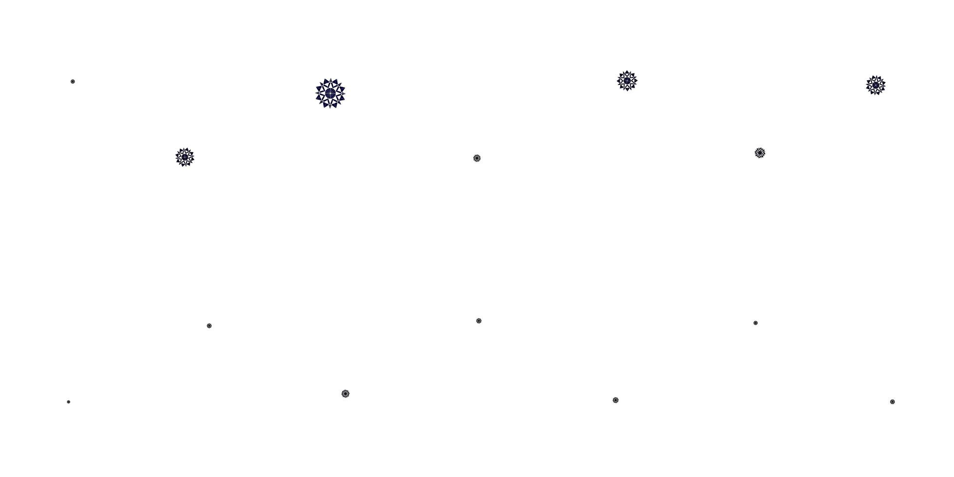 diseño de vector azul claro con hermosos copos de nieve