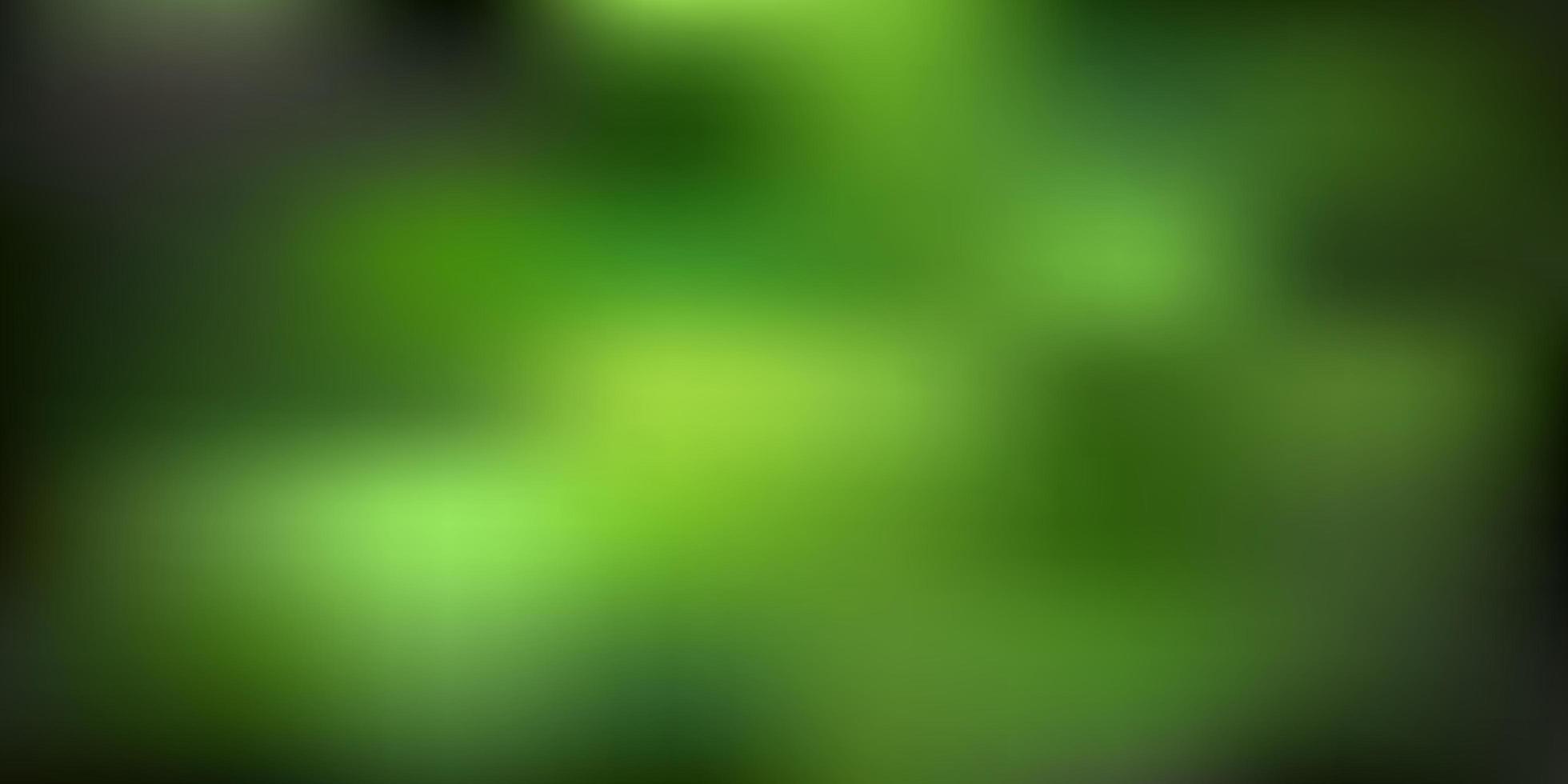 Dark green yellow vector gradient blur template
