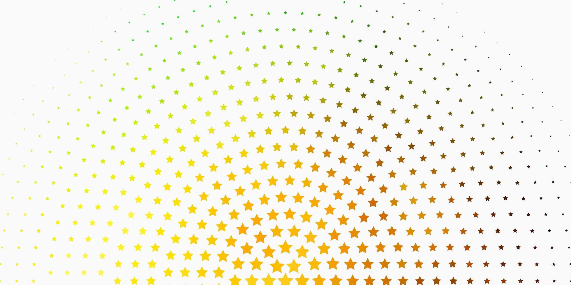 Light Green Yellow vector template with neon stars Decorative illustration with stars on abstract template Pattern for websites landing pages