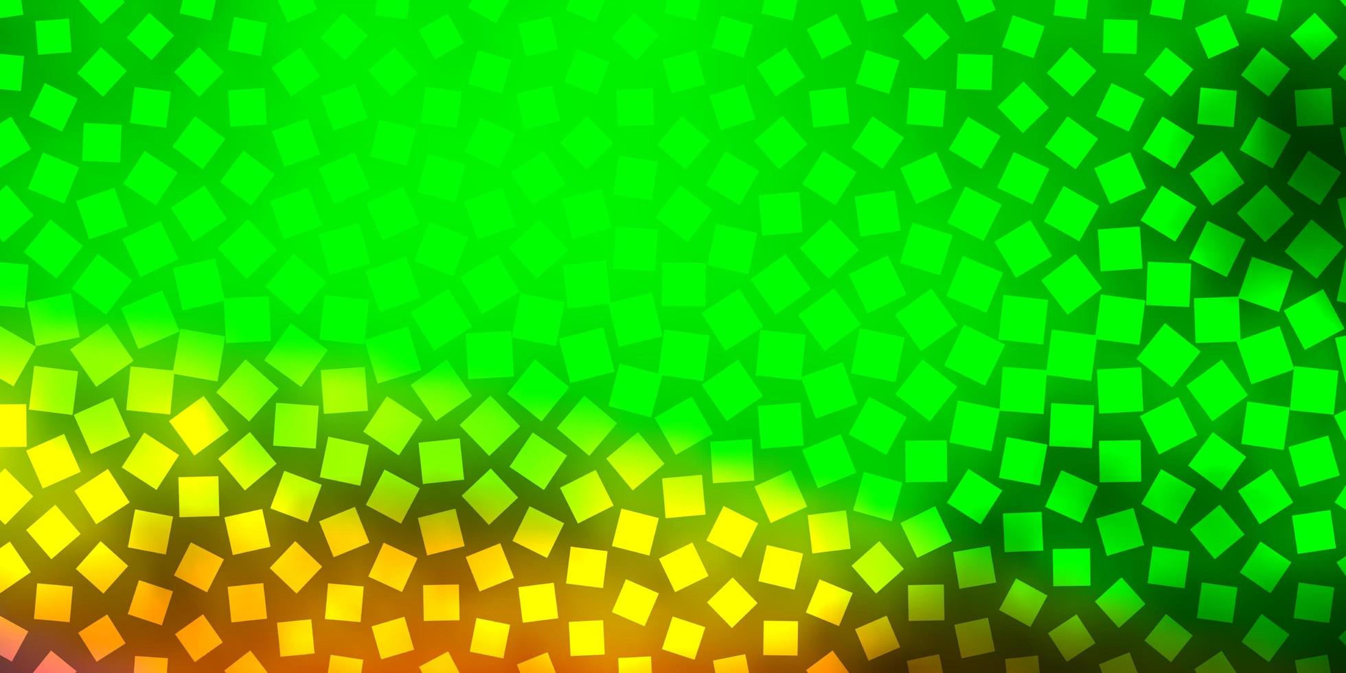textura de vector rojo verde claro en estilo rectangular ilustración colorida con rectángulos degradados y patrón de cuadrados para folletos de negocios folletos