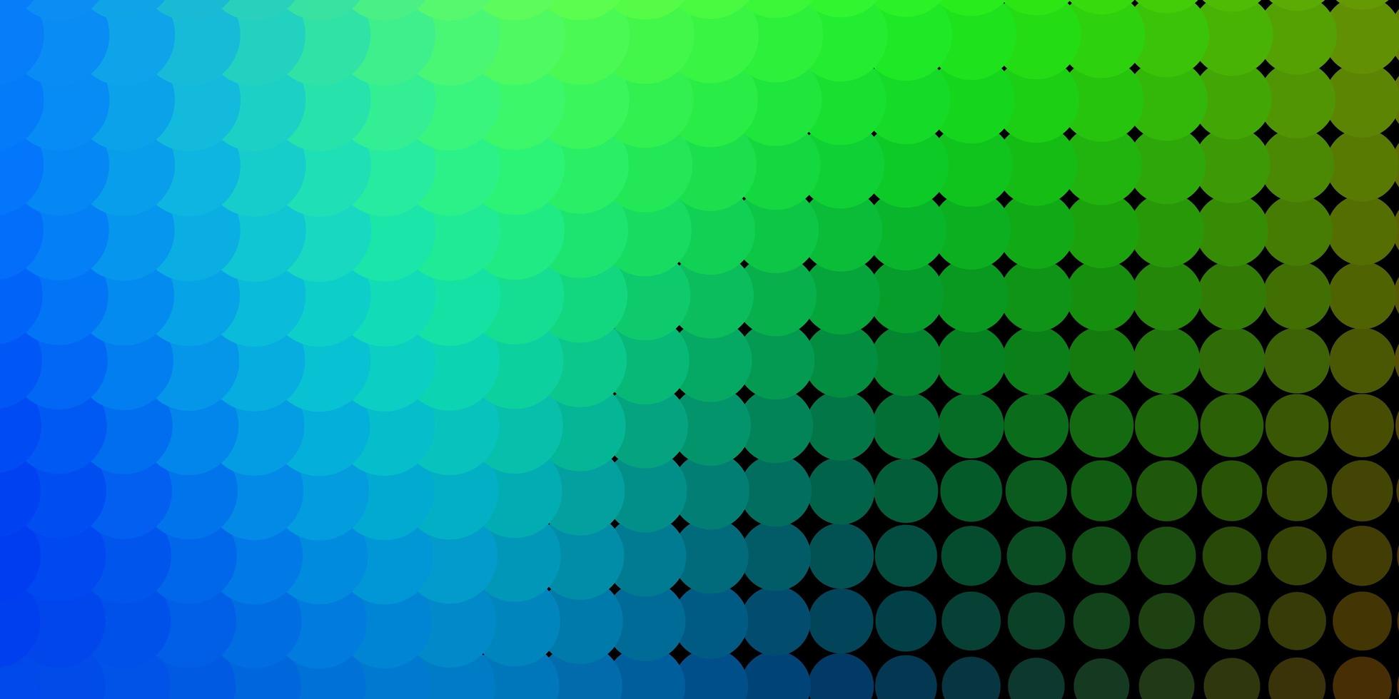 Dark Multicolor vector backdrop with circles Modern abstract illustration with colorful circle shapes New template for your brand book