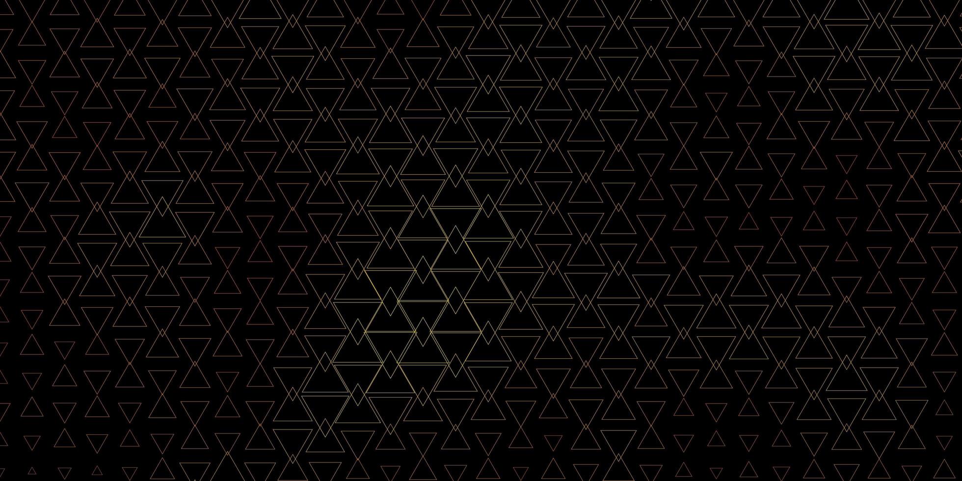 Dark Green Yellow vector pattern with polygonal style Decorative design in abstract style with triangles Template for landing pages