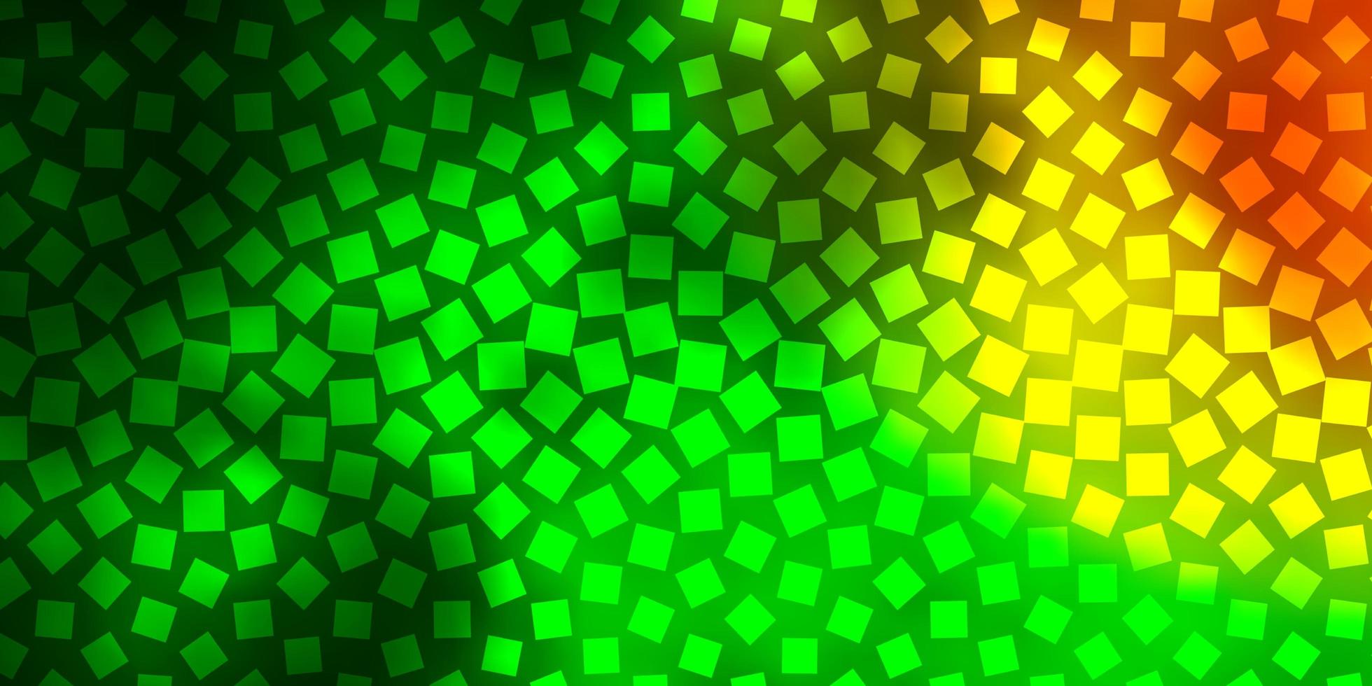 diseño de vector rojo verde oscuro con líneas rectángulos ilustración de degradado abstracto con patrón de rectángulos de colores para anuncios comerciales