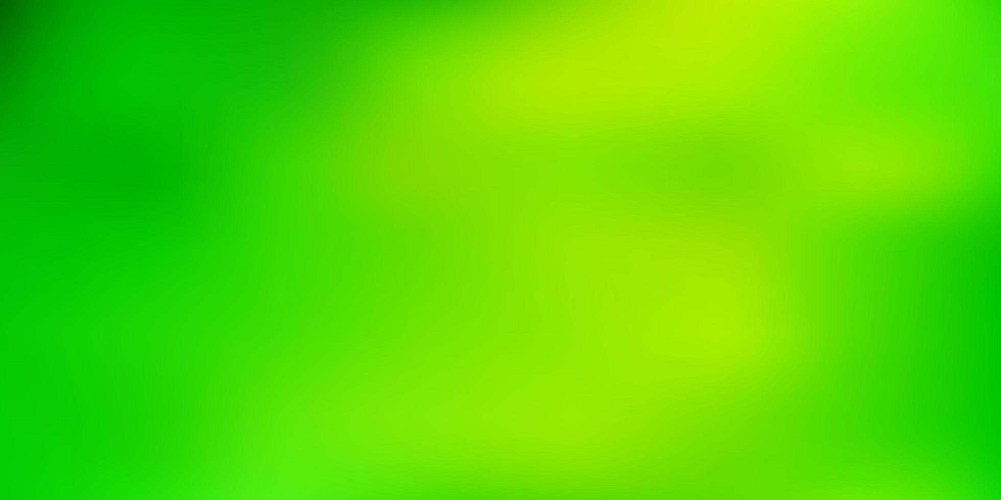 Light green yellow vector abstract blur background