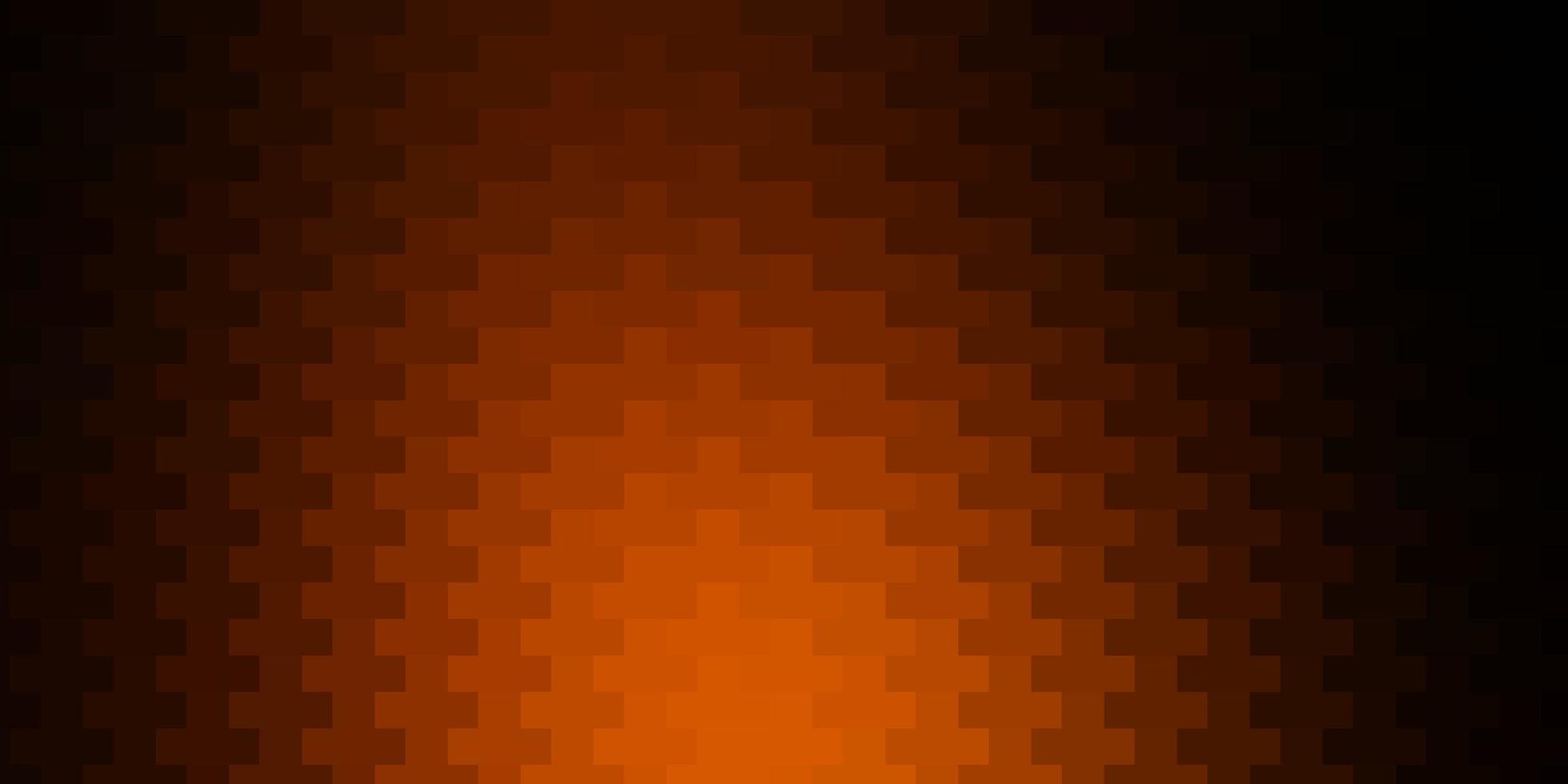 Dark Orange vector backdrop with rectangles Abstract gradient illustration with rectangles Best design for your ad poster banner