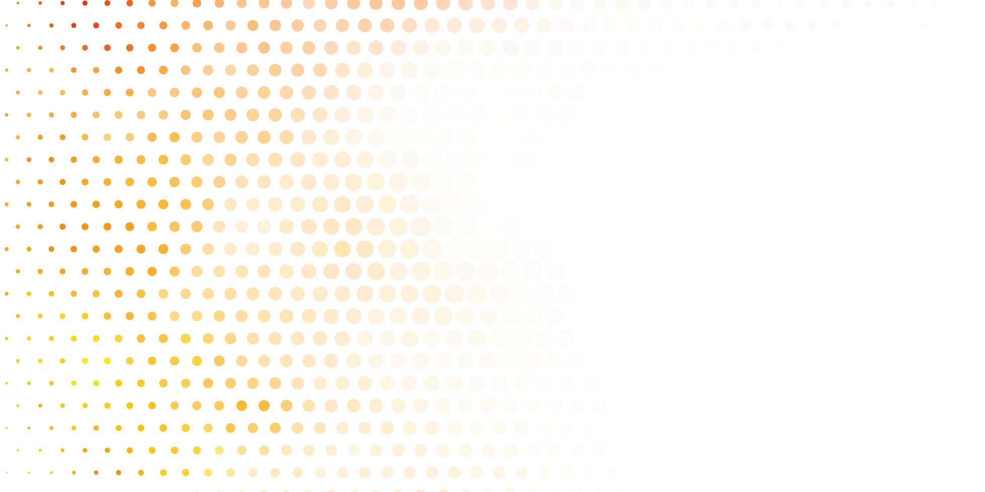 Diseño vectorial de color naranja claro con ilustración de formas circulares con un conjunto de diseño de esferas abstractas coloridas brillantes para sus comerciales vector