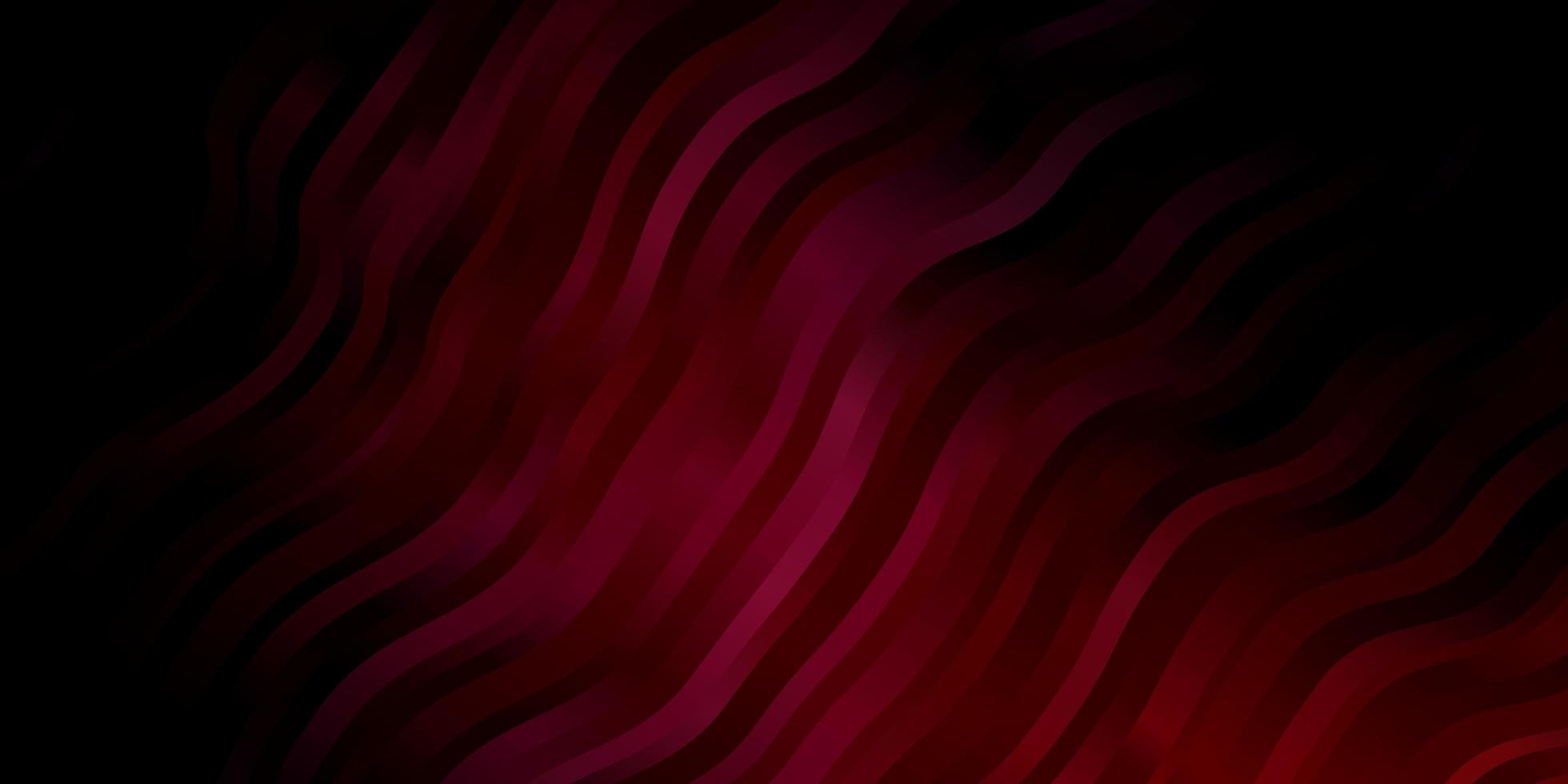 Dark Pink vector pattern with lines Colorful illustration with curved lines Pattern for ads commercials