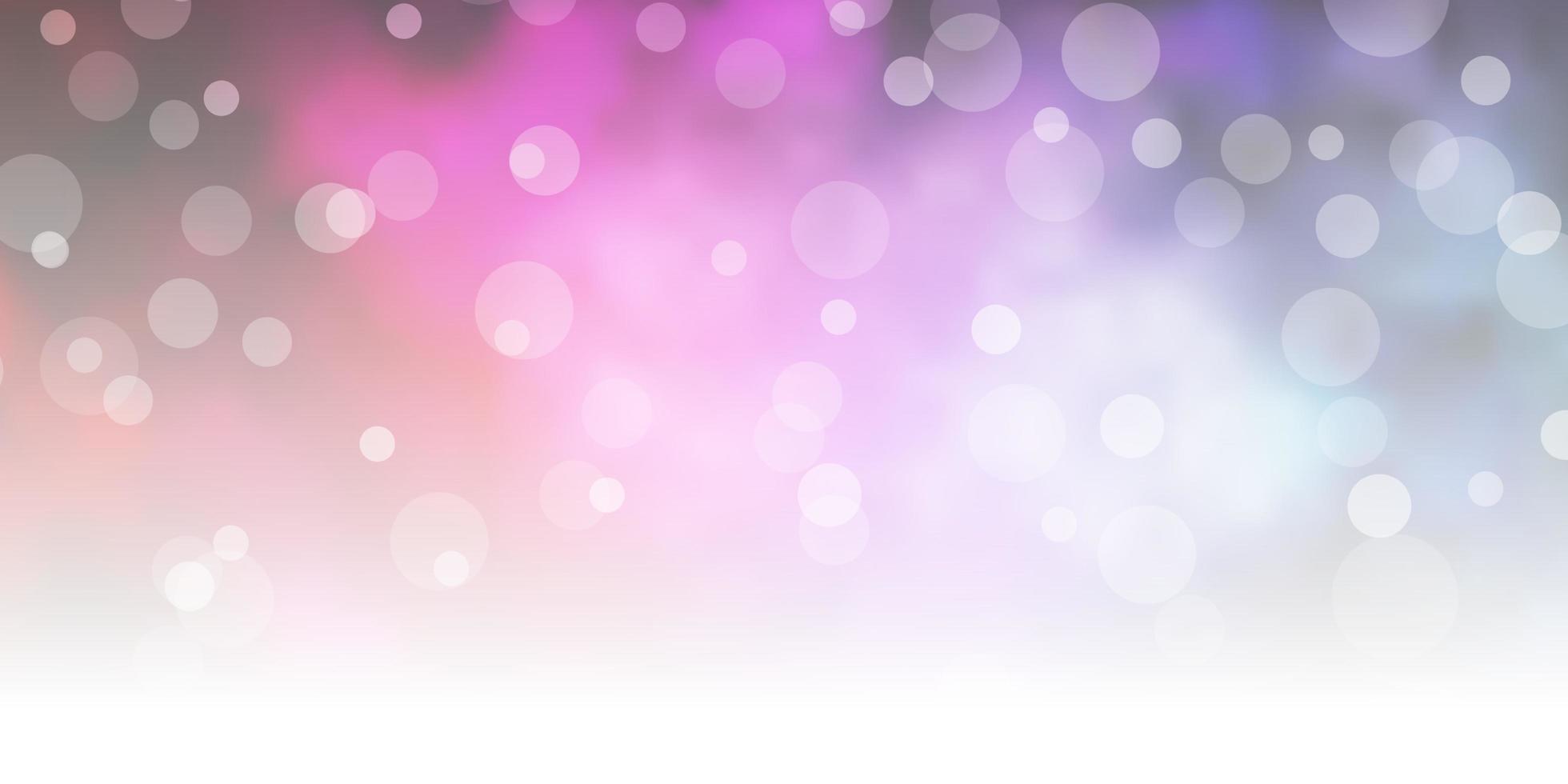 Dark Pink Green vector pattern with circles Illustration with set of shining colorful abstract spheres Pattern for booklets leaflets