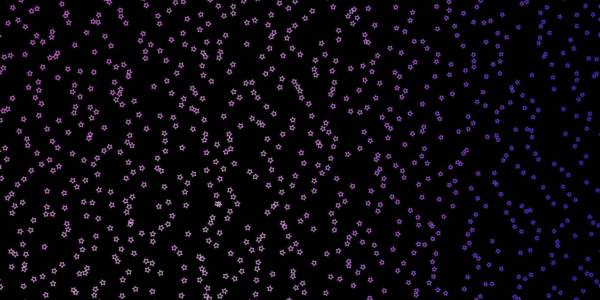 Dark Purple vector background with colorful stars Colorful illustration with abstract gradient stars Pattern for wrapping gifts