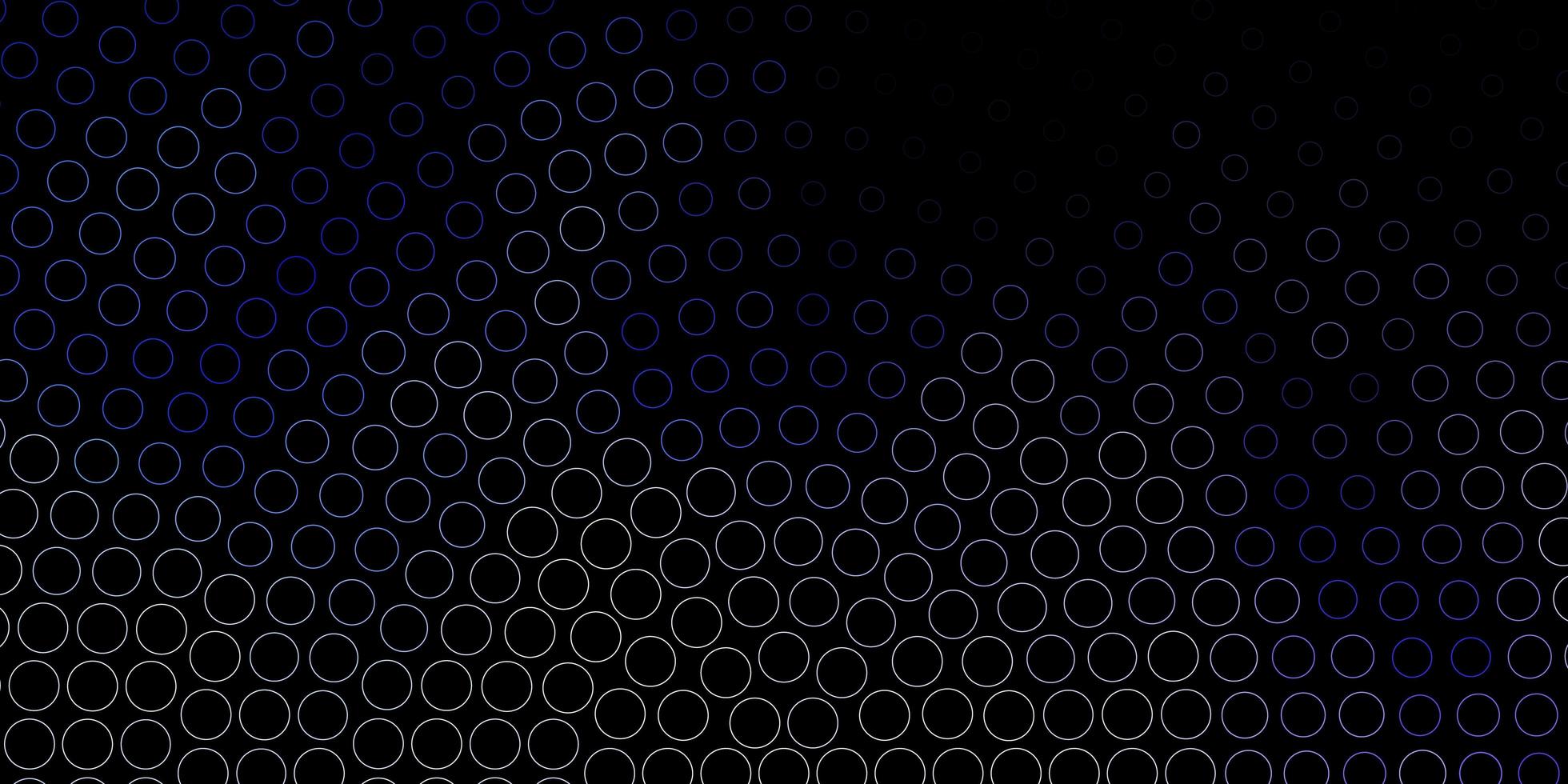 Dark Purple vector background with bubbles Colorful illustration with gradient dots in nature style Pattern for wallpapers curtains