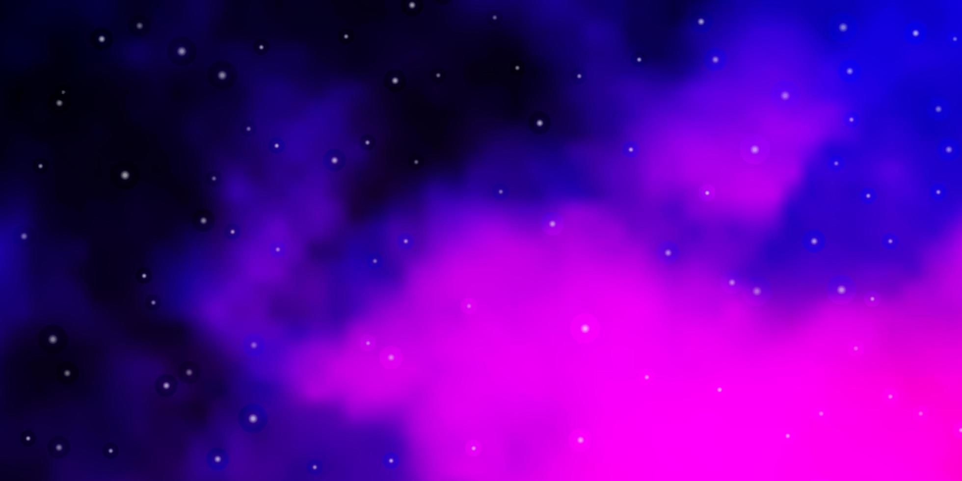 Fondo de vector púrpura oscuro con estrellas de colores difuminado diseño decorativo en estilo simple con estrellas mejor diseño para su banner de cartel publicitario
