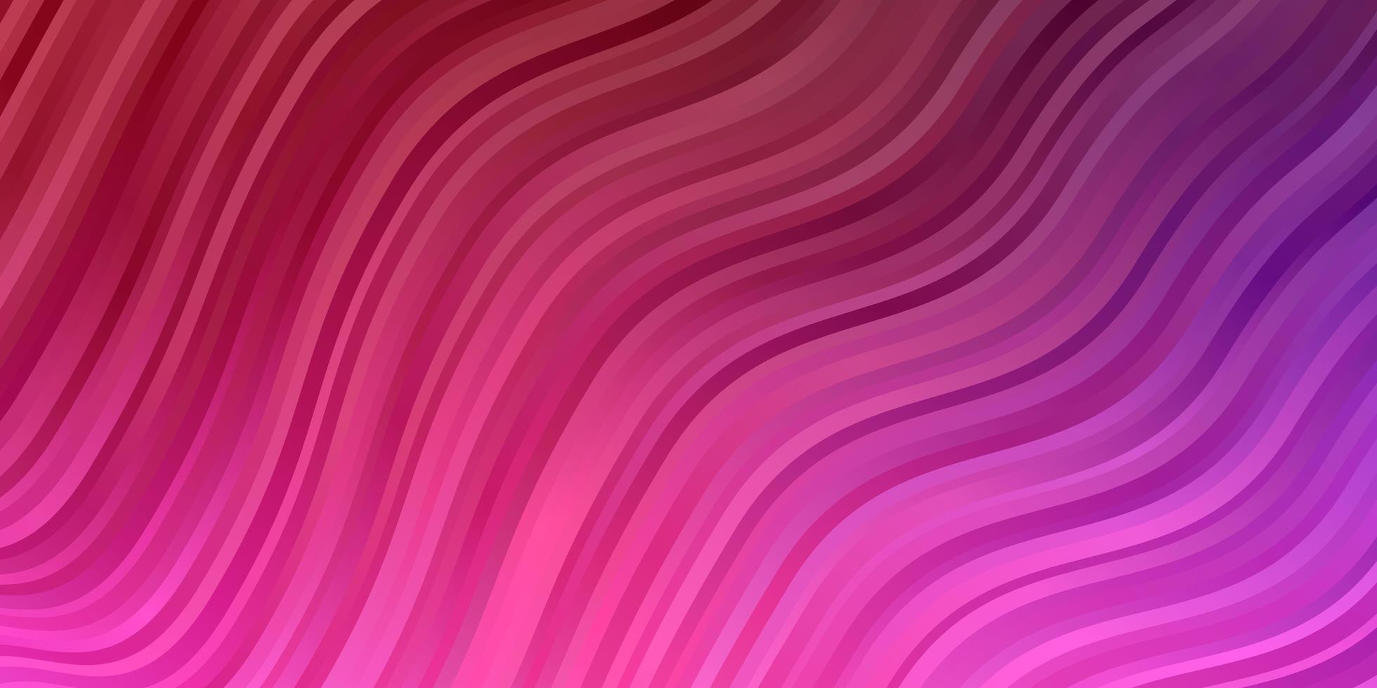 Dark Purple Pink vector background with curves Illustration in abstract style with gradient curved Pattern for websites landing pages
