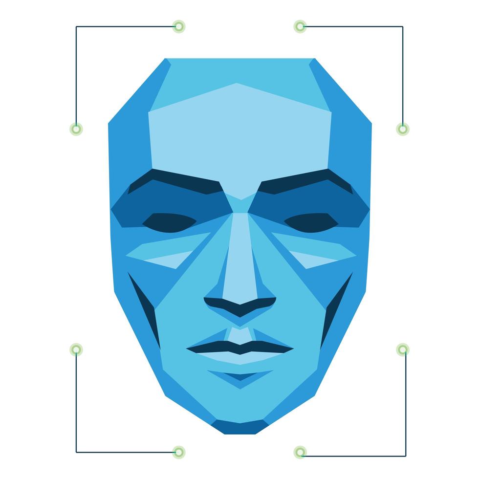 scan person face vector