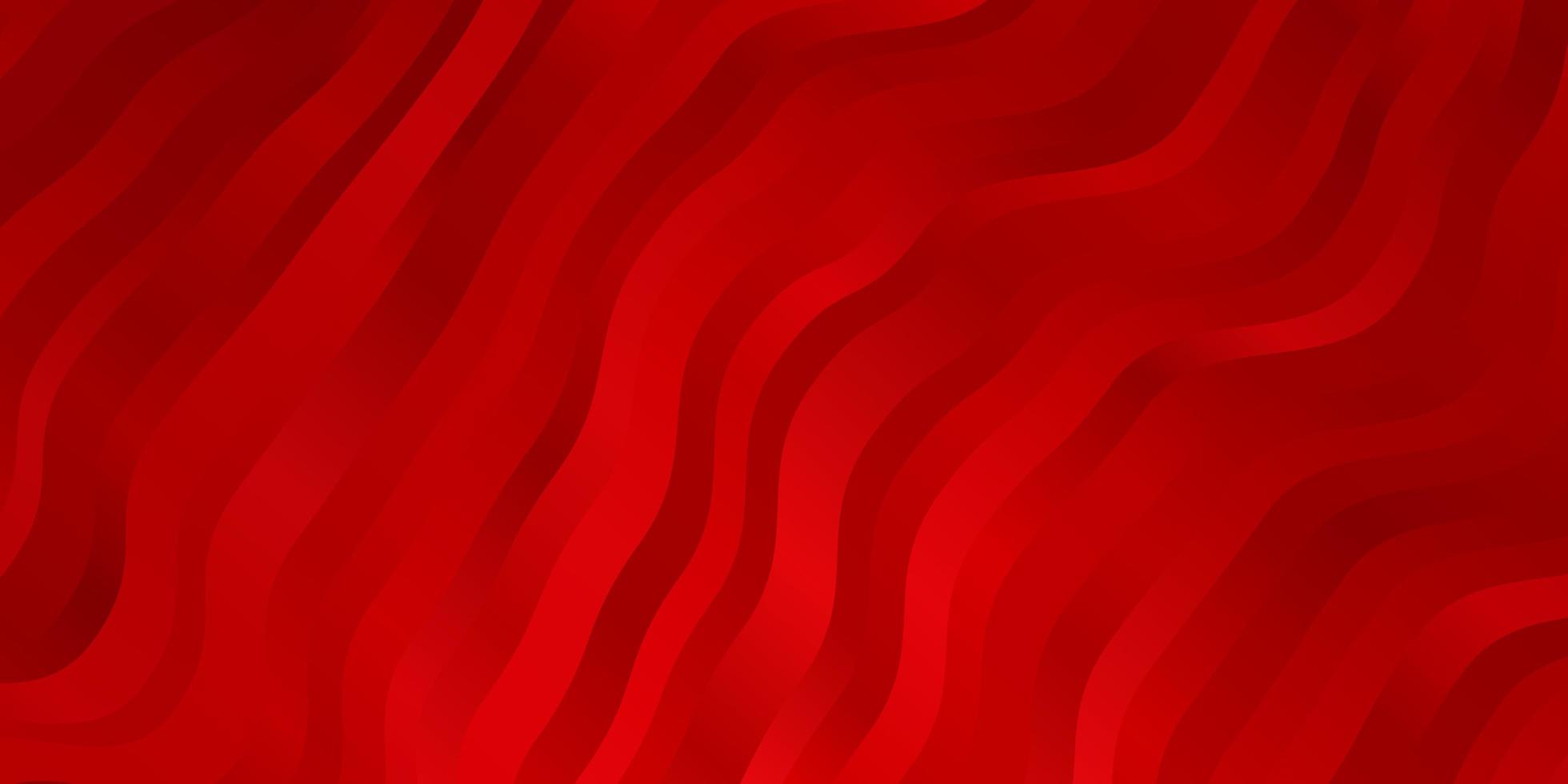 Textura de vector rojo claro con ilustración de líneas torcidas en estilo abstracto con diseño inteligente curvado degradado para sus promociones