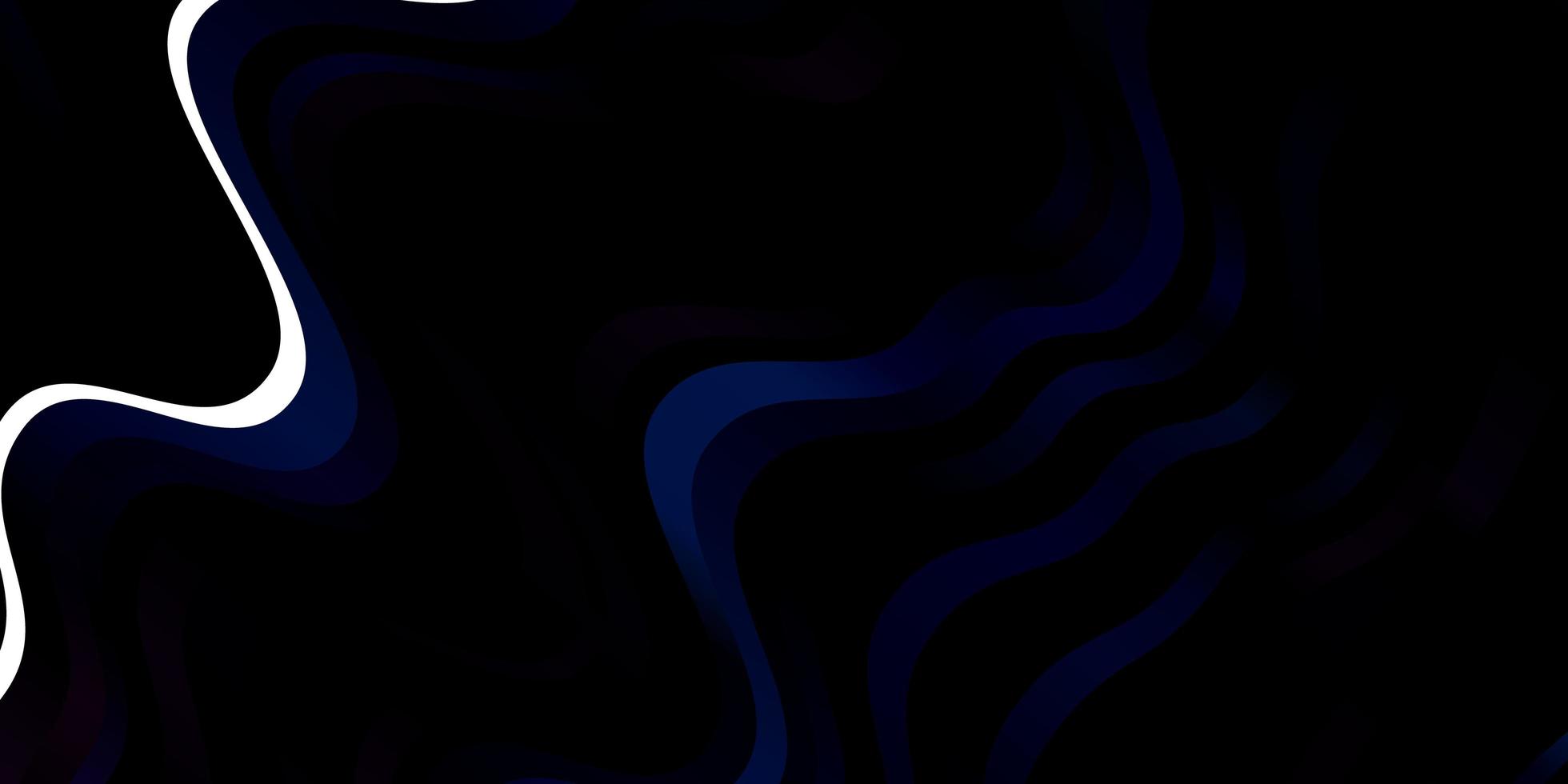 Diseño vectorial azul oscuro con ilustración abstracta de arco circular con patrón de arcos degradados para folletos folletos vector