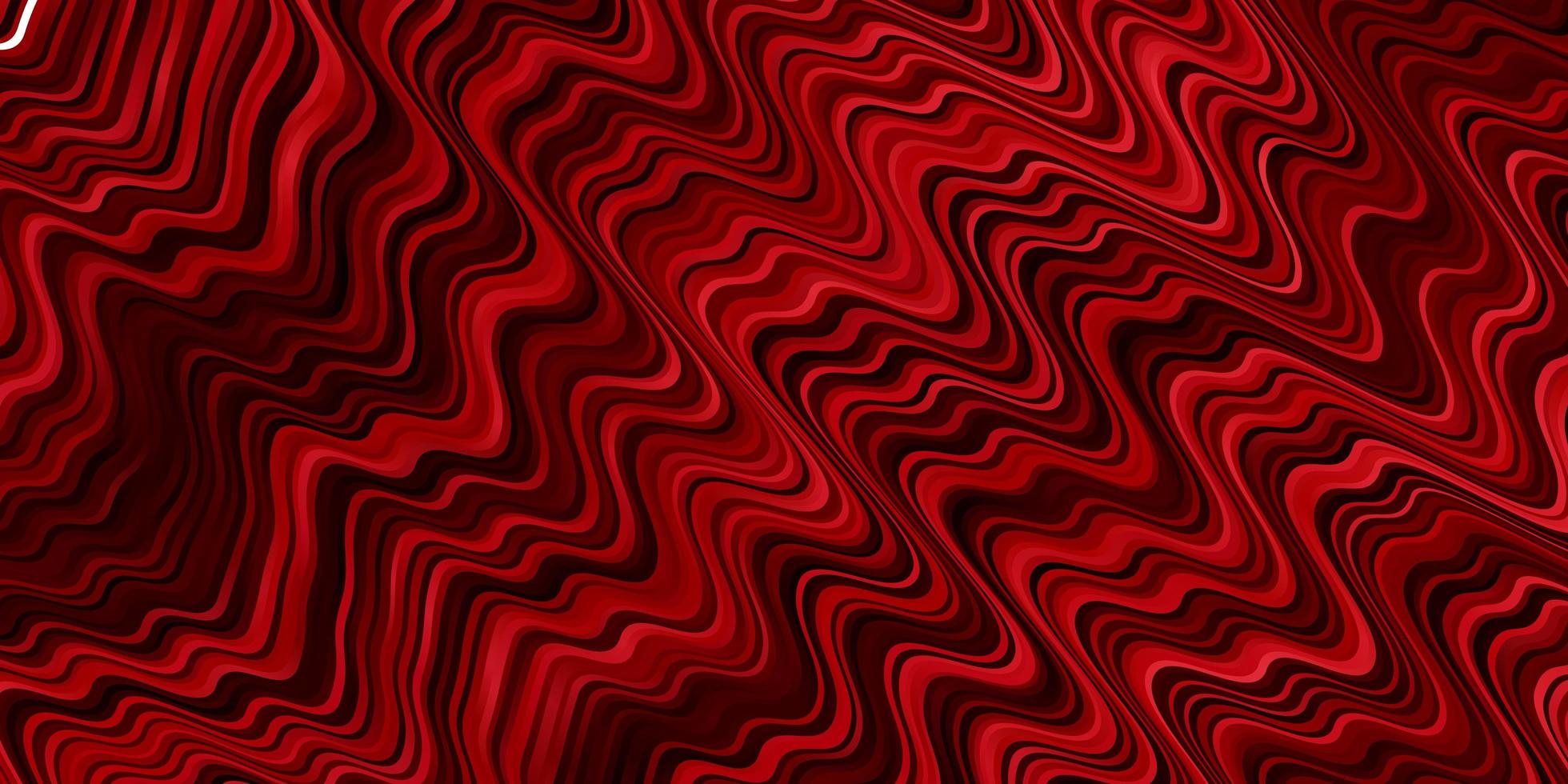 Light Red vector template with curved lines Abstract illustration with gradient bows Best design for your posters banners