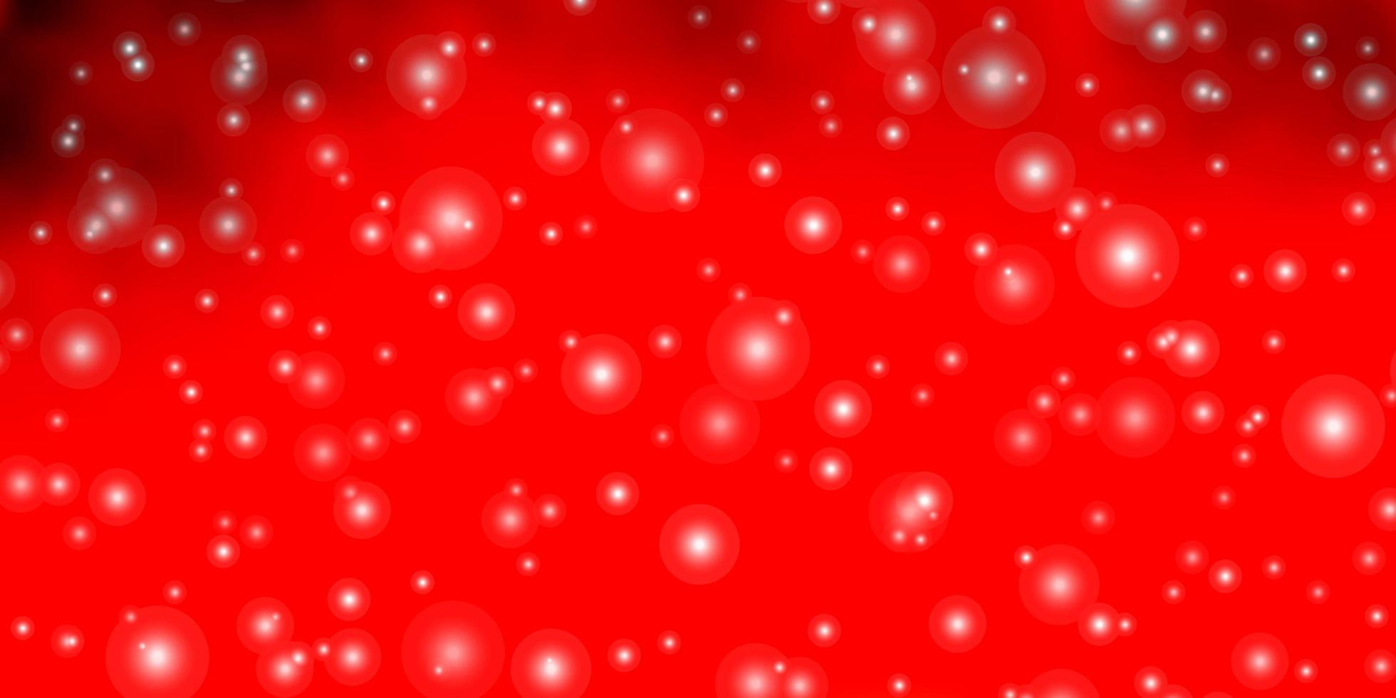 Fondo de vector amarillo rojo claro con estrellas pequeñas y grandes ilustración abstracta geométrica moderna con estrellas mejor diseño para su banner de cartel publicitario