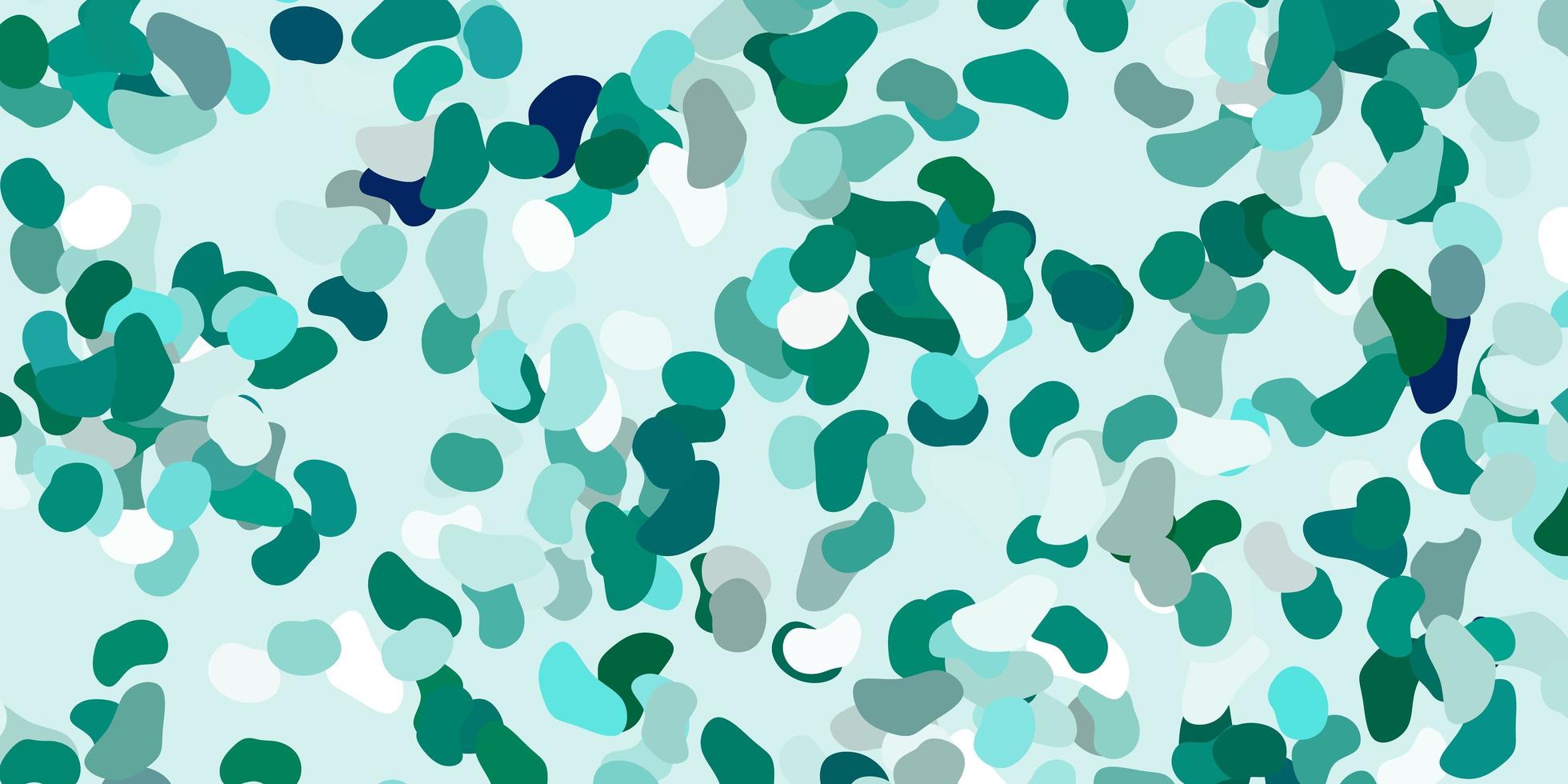 Light green vector texture with memphis shapes