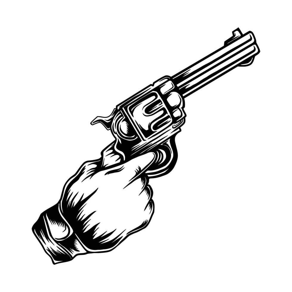 diseño de vector de pistola