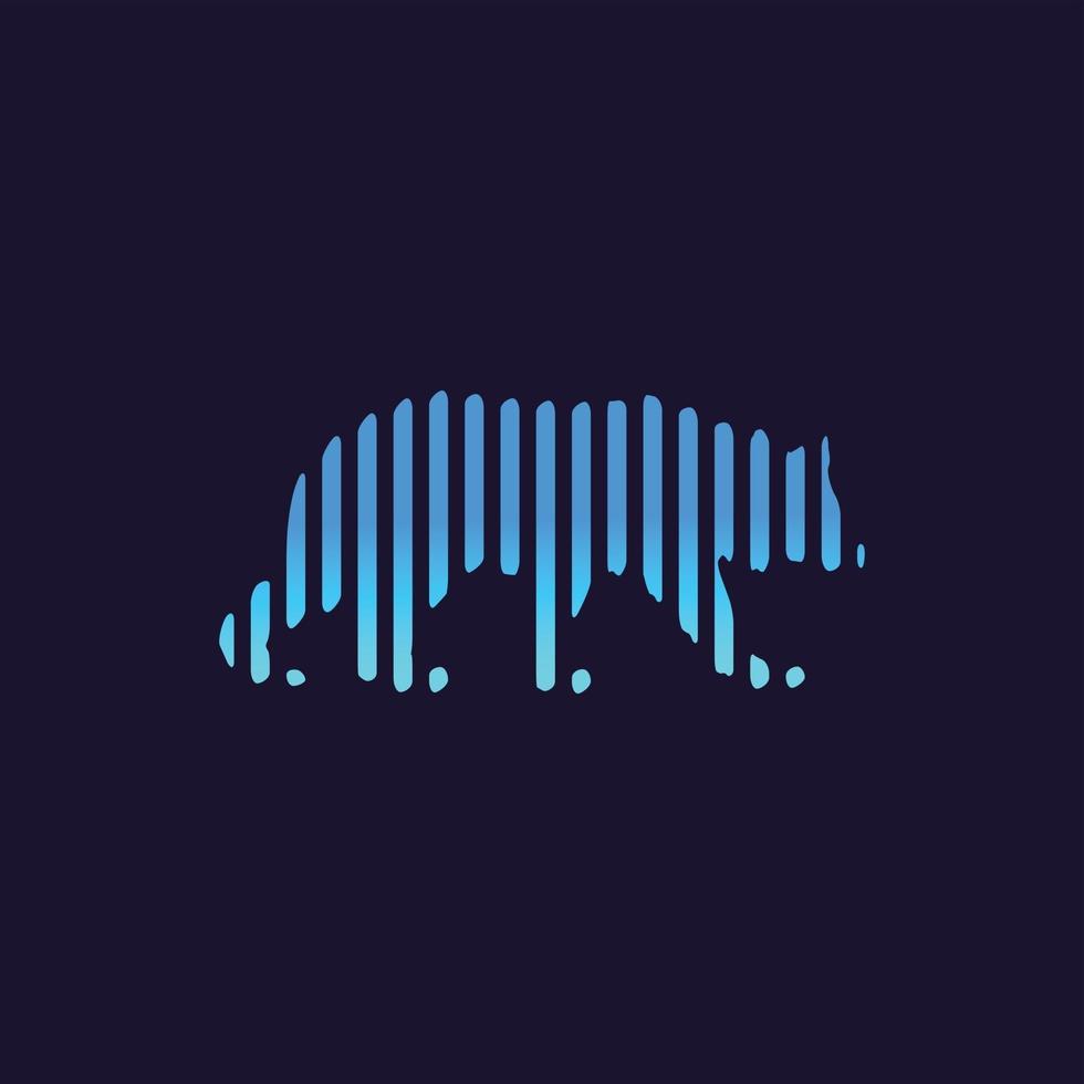 Bear logo design vector