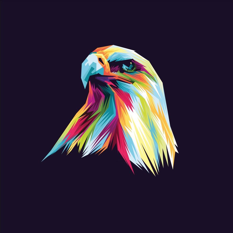 Eagle popart illustration vector