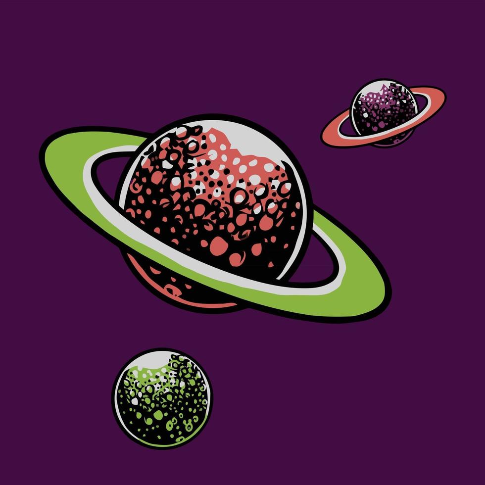 Planets in the space vector