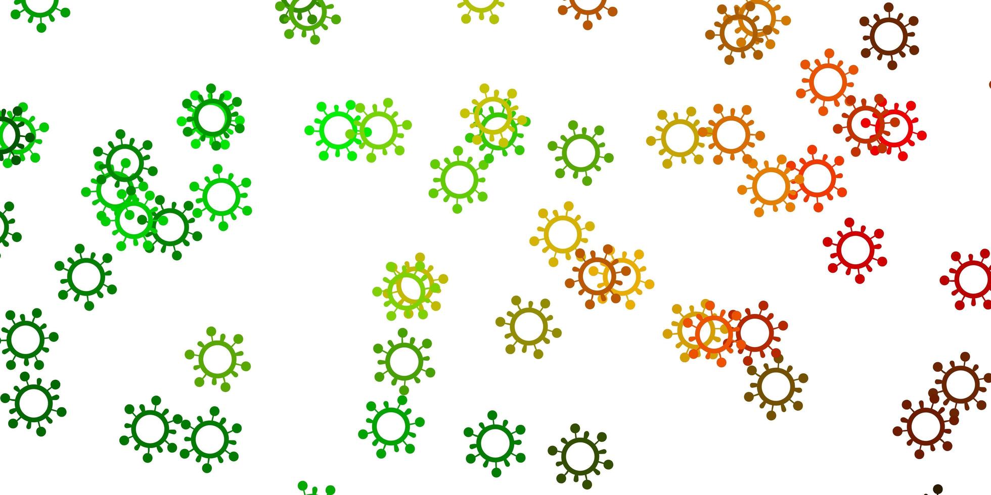 Light green yellow vector texture with disease symbols