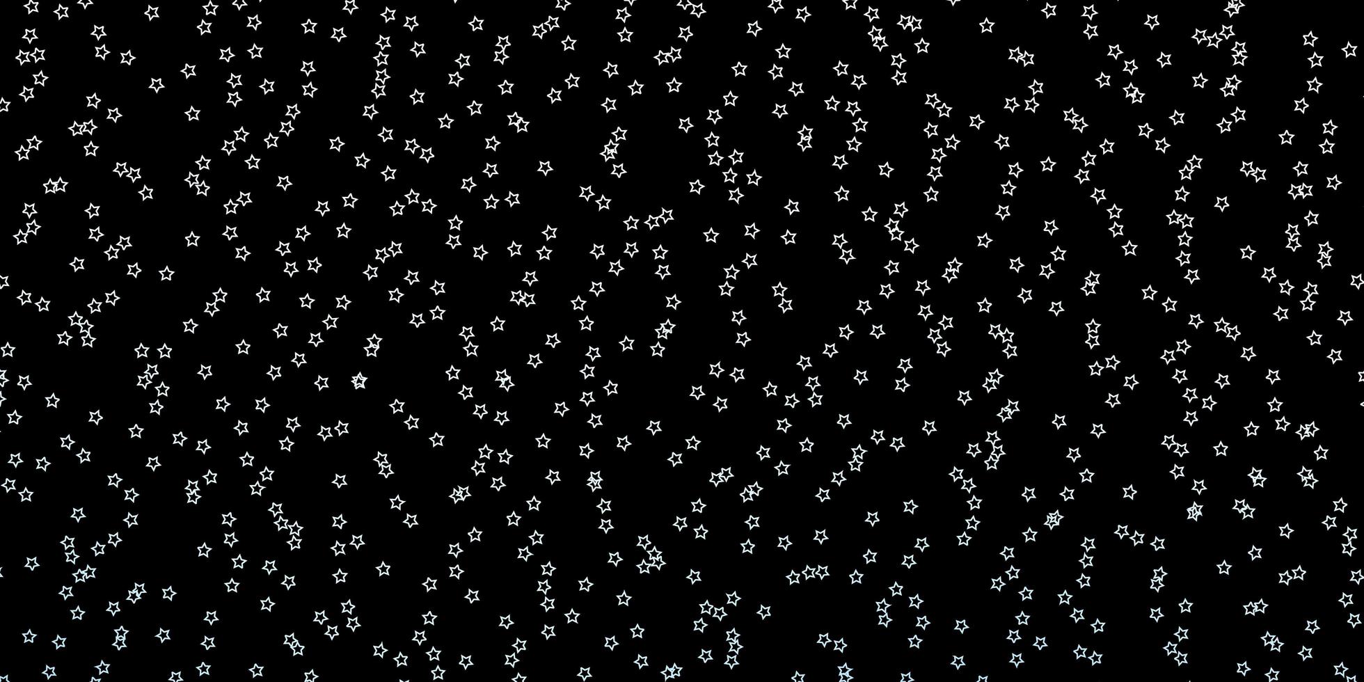 Fondo de vector azul oscuro con estrellas de colores ilustración decorativa con estrellas en patrón de plantilla abstracta para folletos de anuncios de año nuevo