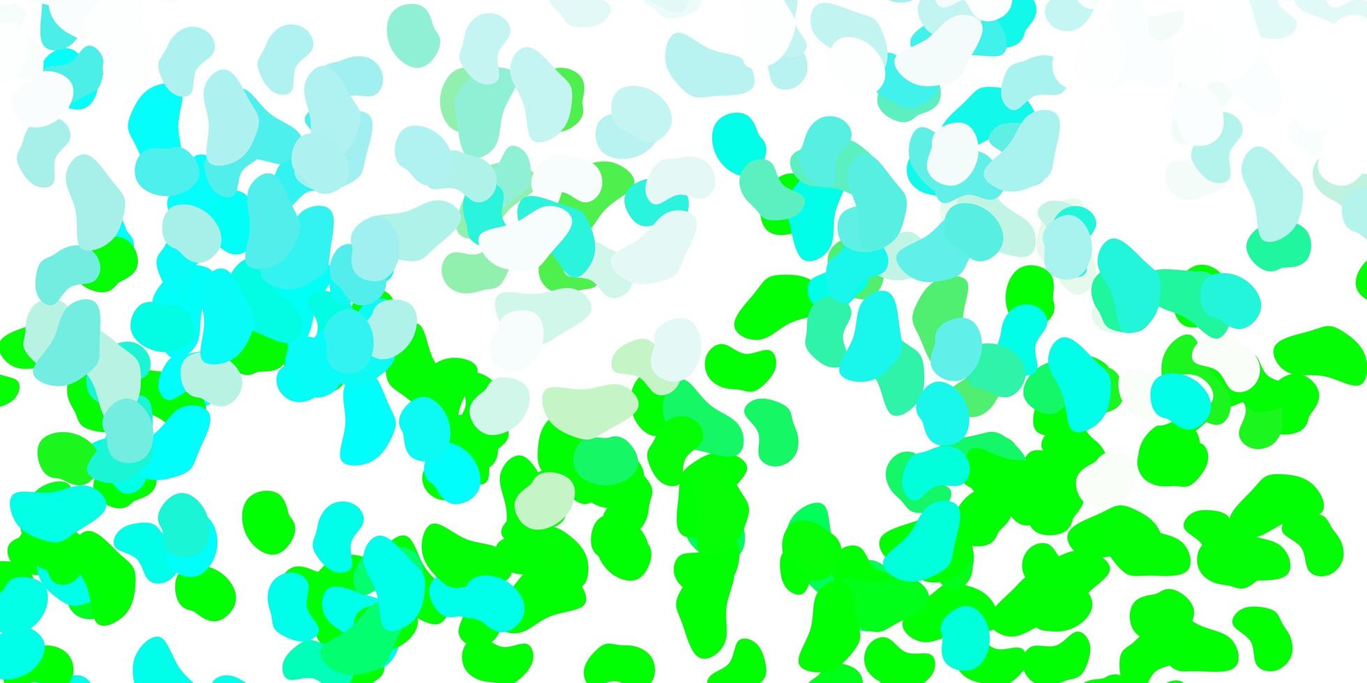 Light green vector pattern with abstract shapes