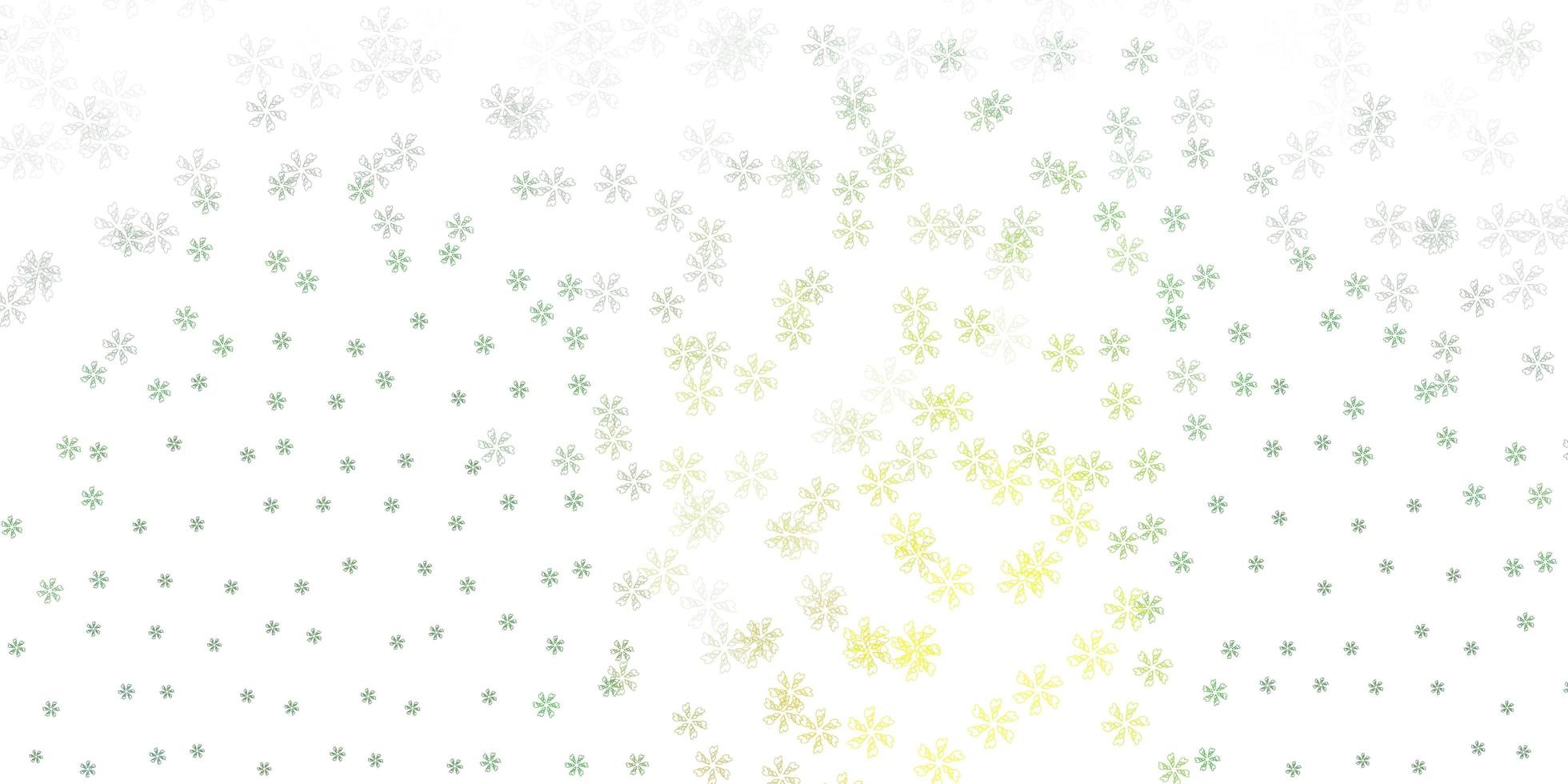 Light green red vector abstract layout with leaves