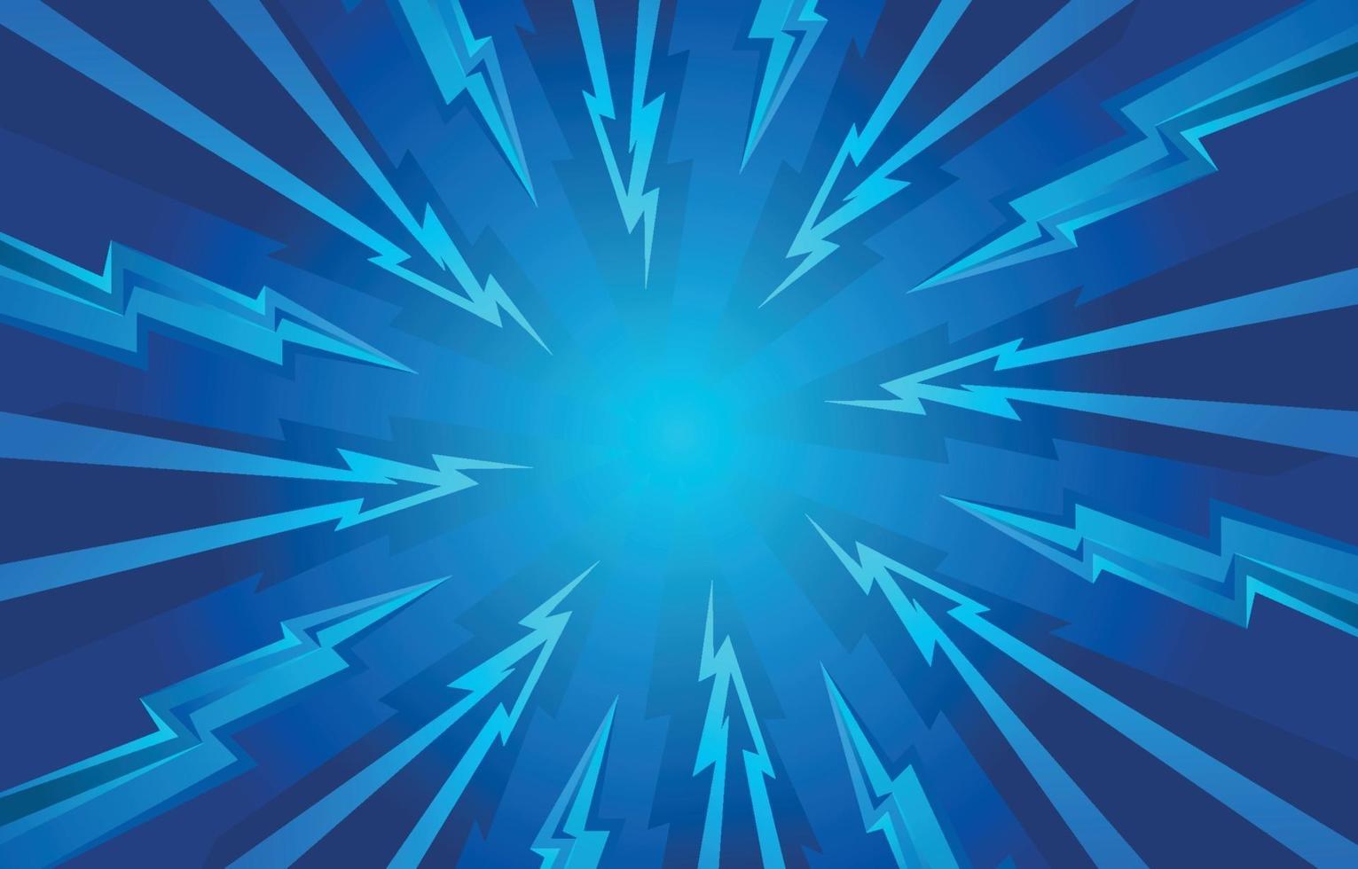 Abstract Thunder Blue Background vector