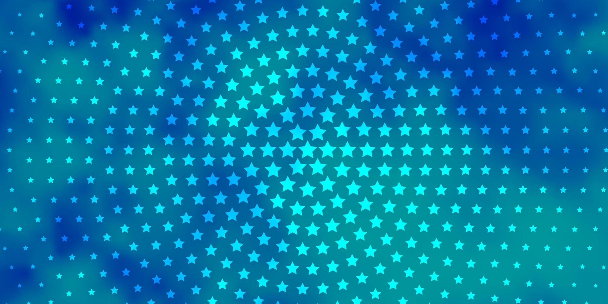 Light BLUE vector background with small and big stars Colorful illustration in abstract style with gradient stars Theme for cell phones