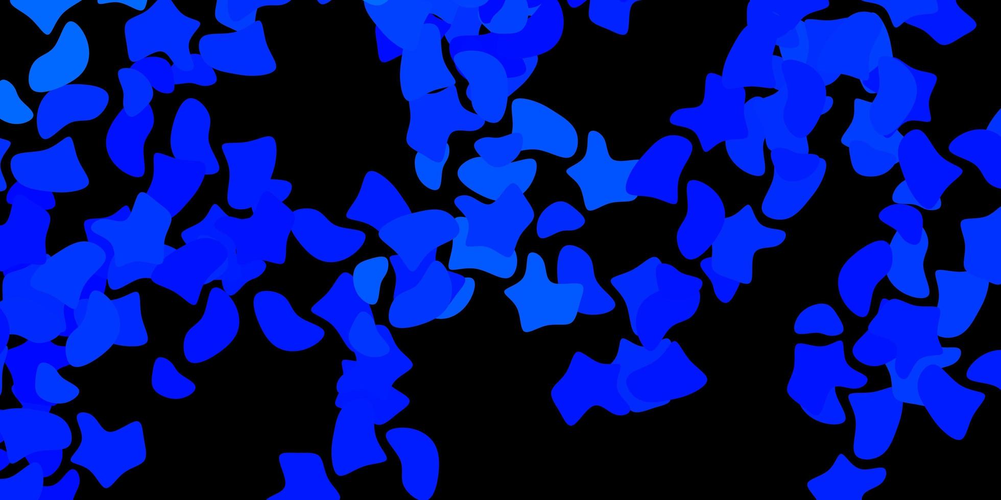 Dark blue vector template with abstract forms