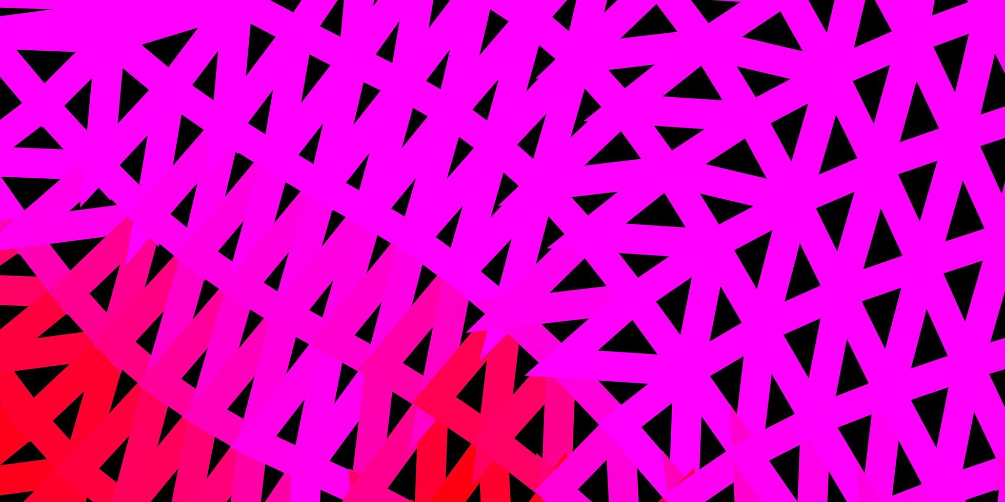 Dark pink vector triangle mosaic background