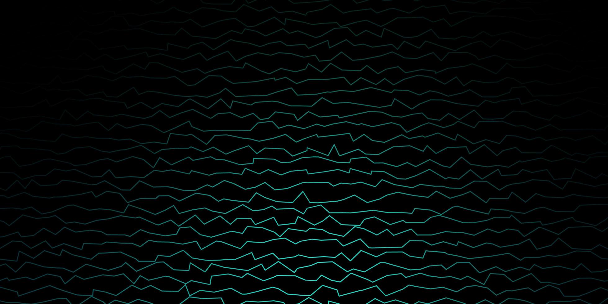 Dark Blue Green vector layout with curves Brand new colorful illustration with bent lines Template for your UI design
