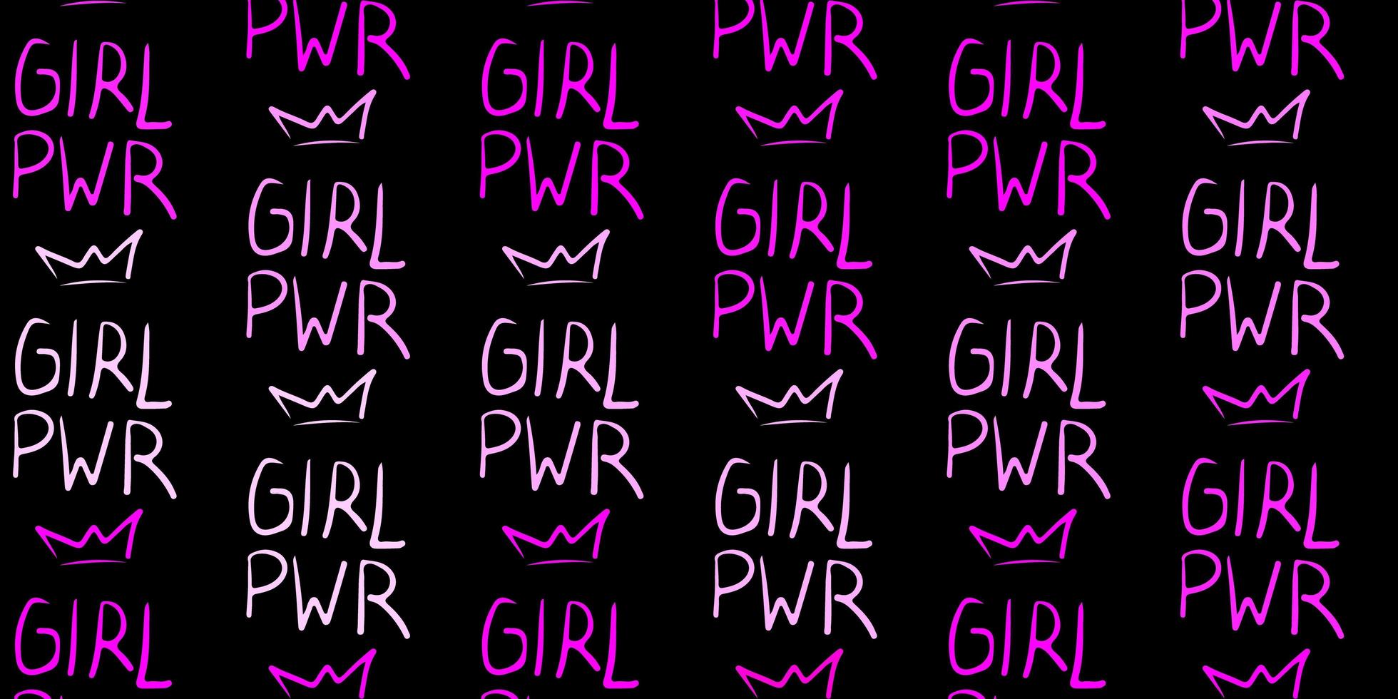 Dark Pink vector pattern with feminism elements