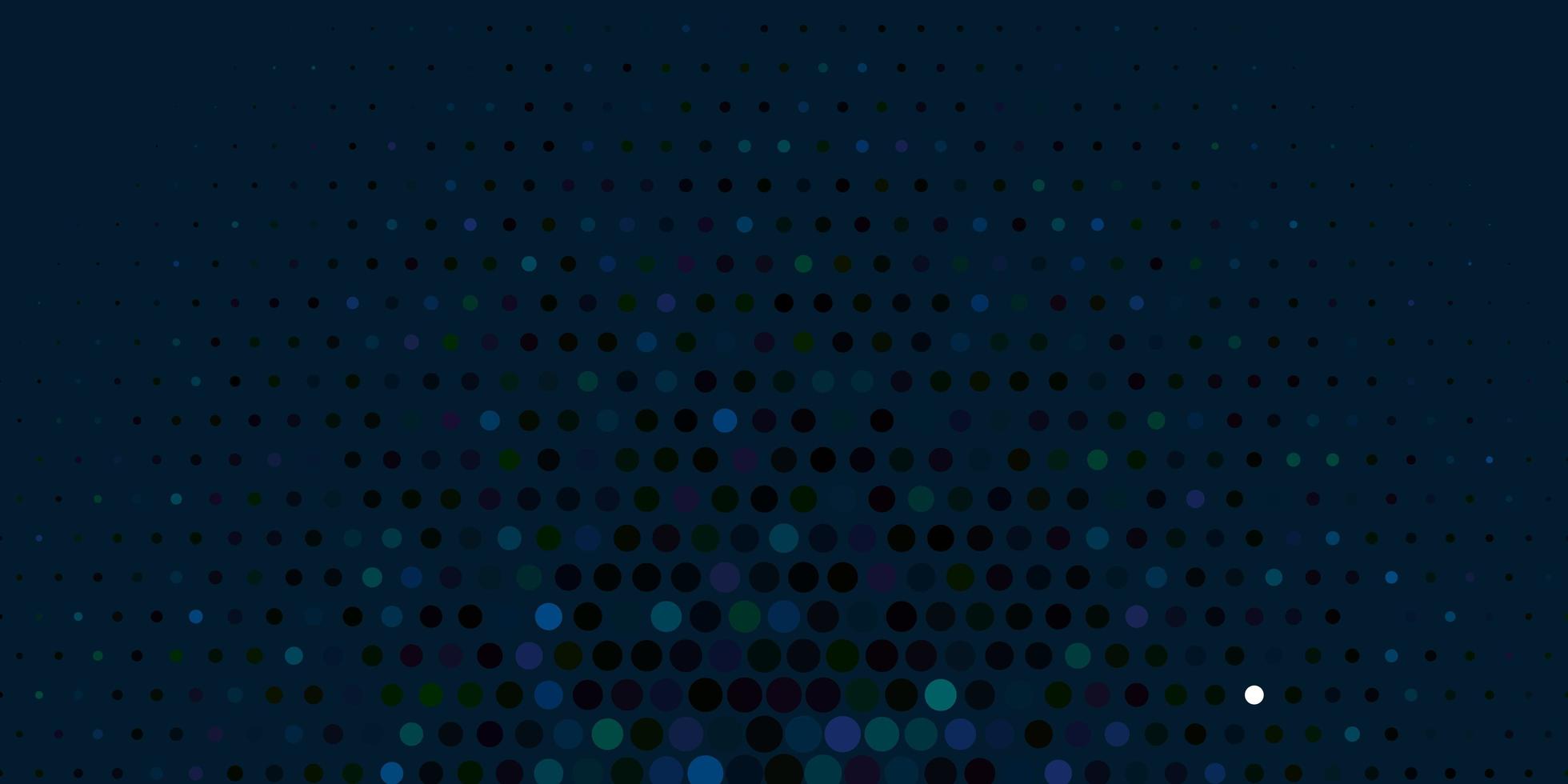 Dark Blue Green vector background with spots Abstract decorative design in gradient style with bubbles New template for a brand book