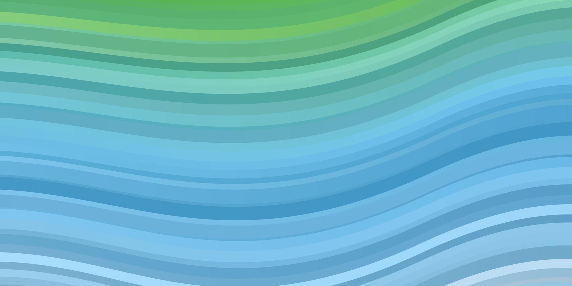 Light Blue Green vector background with bent lines Brand new colorful illustration with bent lines Template for your UI design