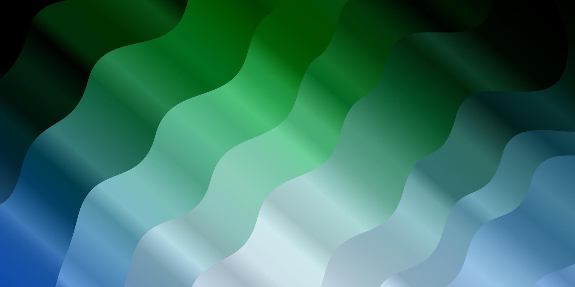 textura de vector verde azul claro con líneas torcidas muestra brillante con formas de líneas curvas de colores diseño inteligente para sus promociones