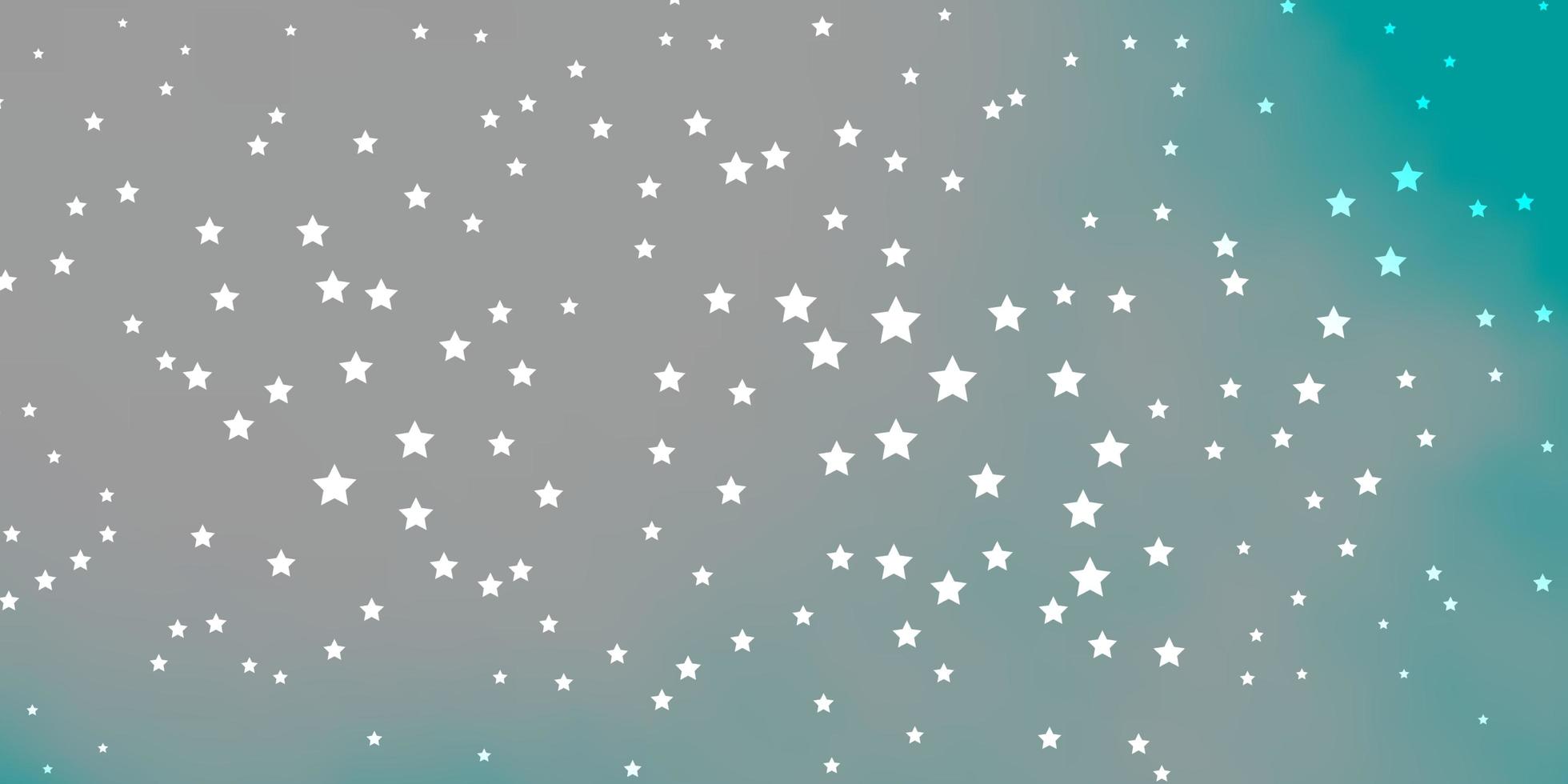 Fondo de vector verde azul oscuro con estrellas de colores ilustración colorida con patrón de estrellas de degradado abstracto para folletos de anuncios de año nuevo